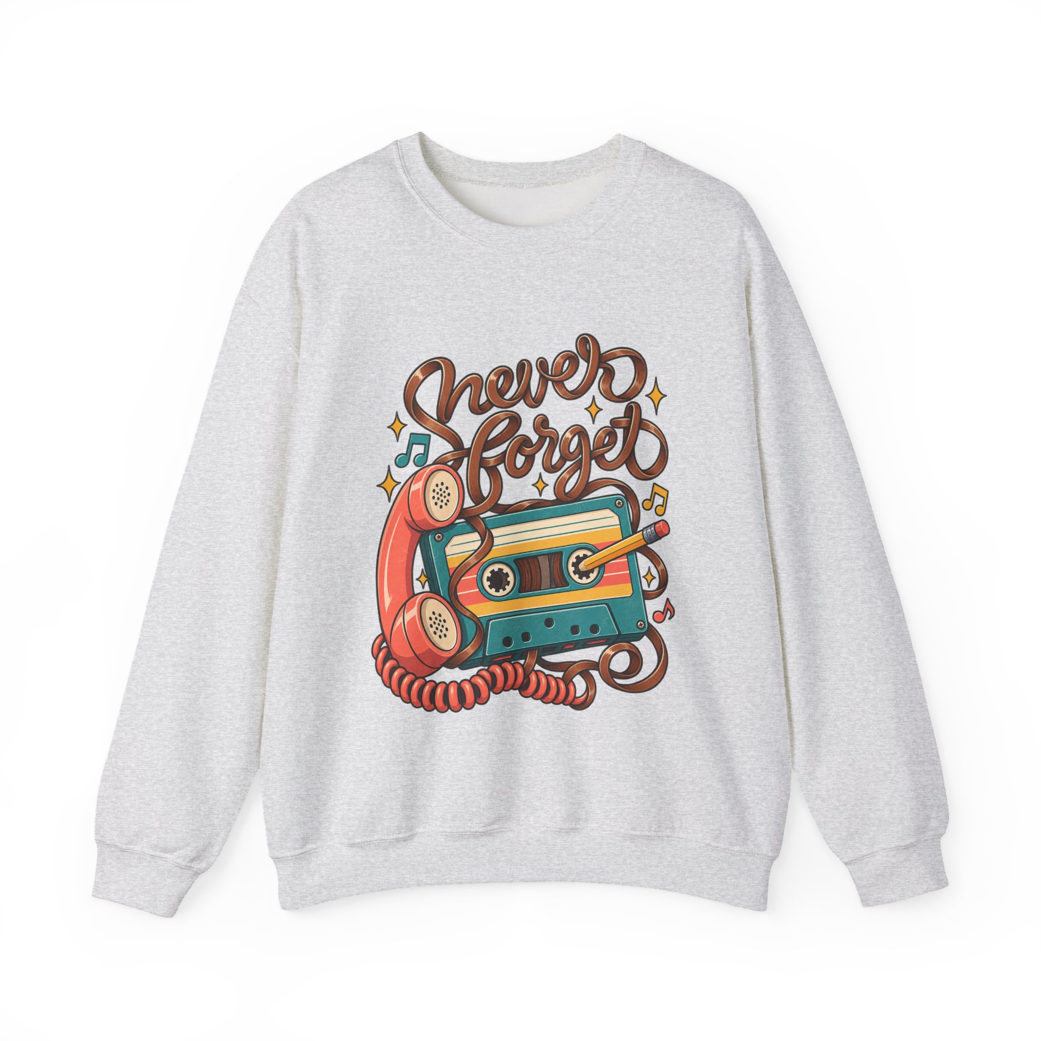 Never Forget Cassette Crewneck Sweatshirt - Image 6
