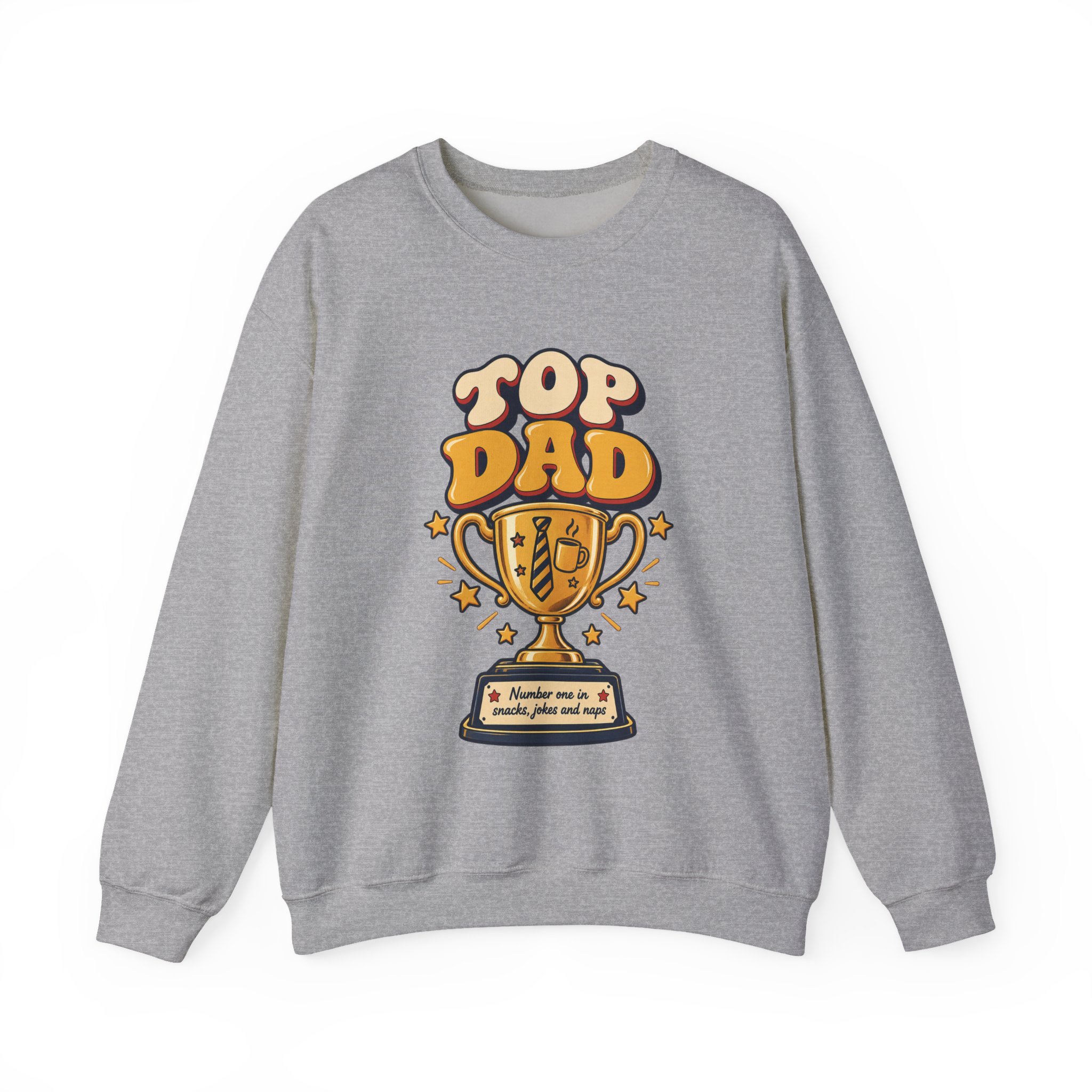 Top Dad Trophy Crewneck Sweatshirt - Image 8