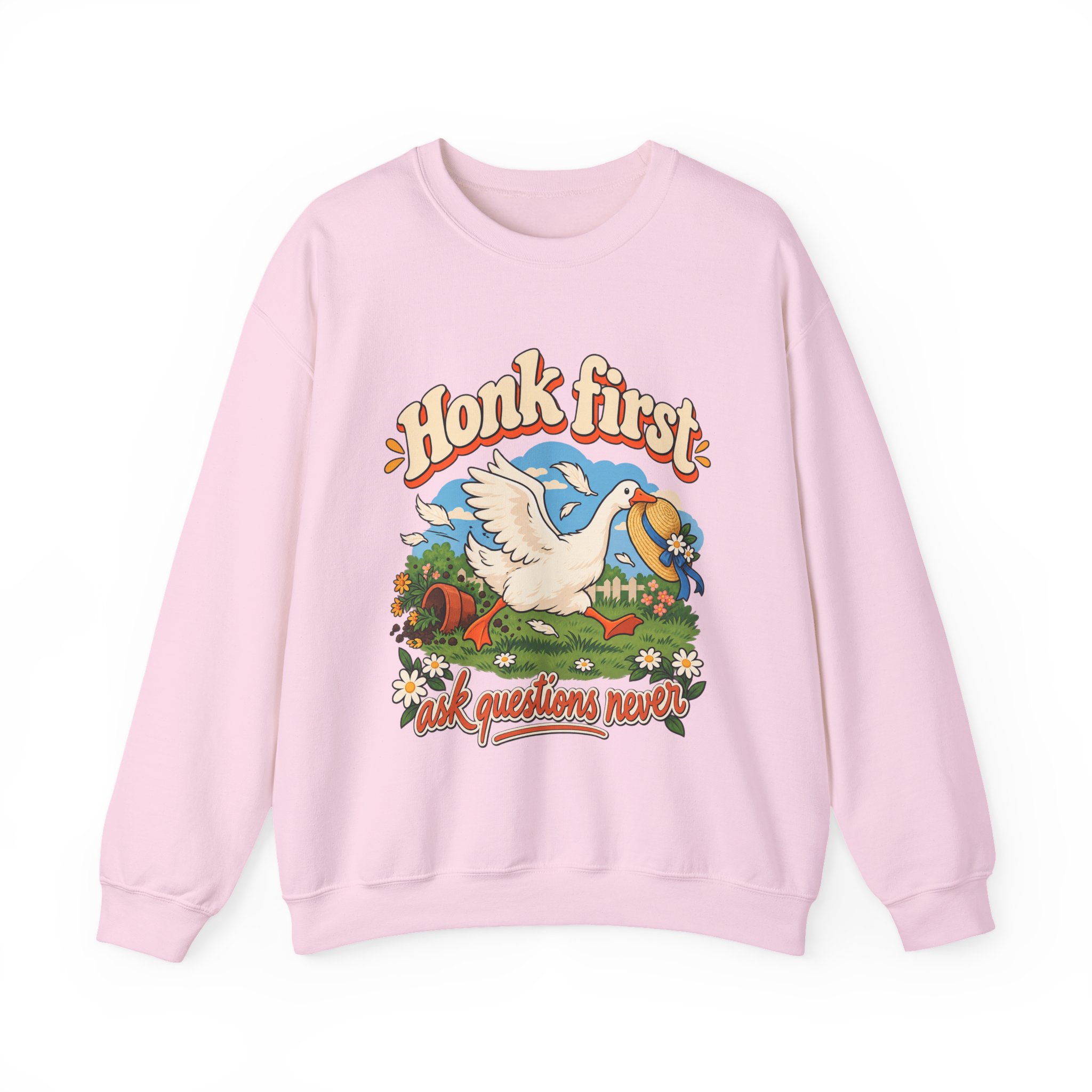 Honk First Goose Crewneck Sweatshirt - Image 10