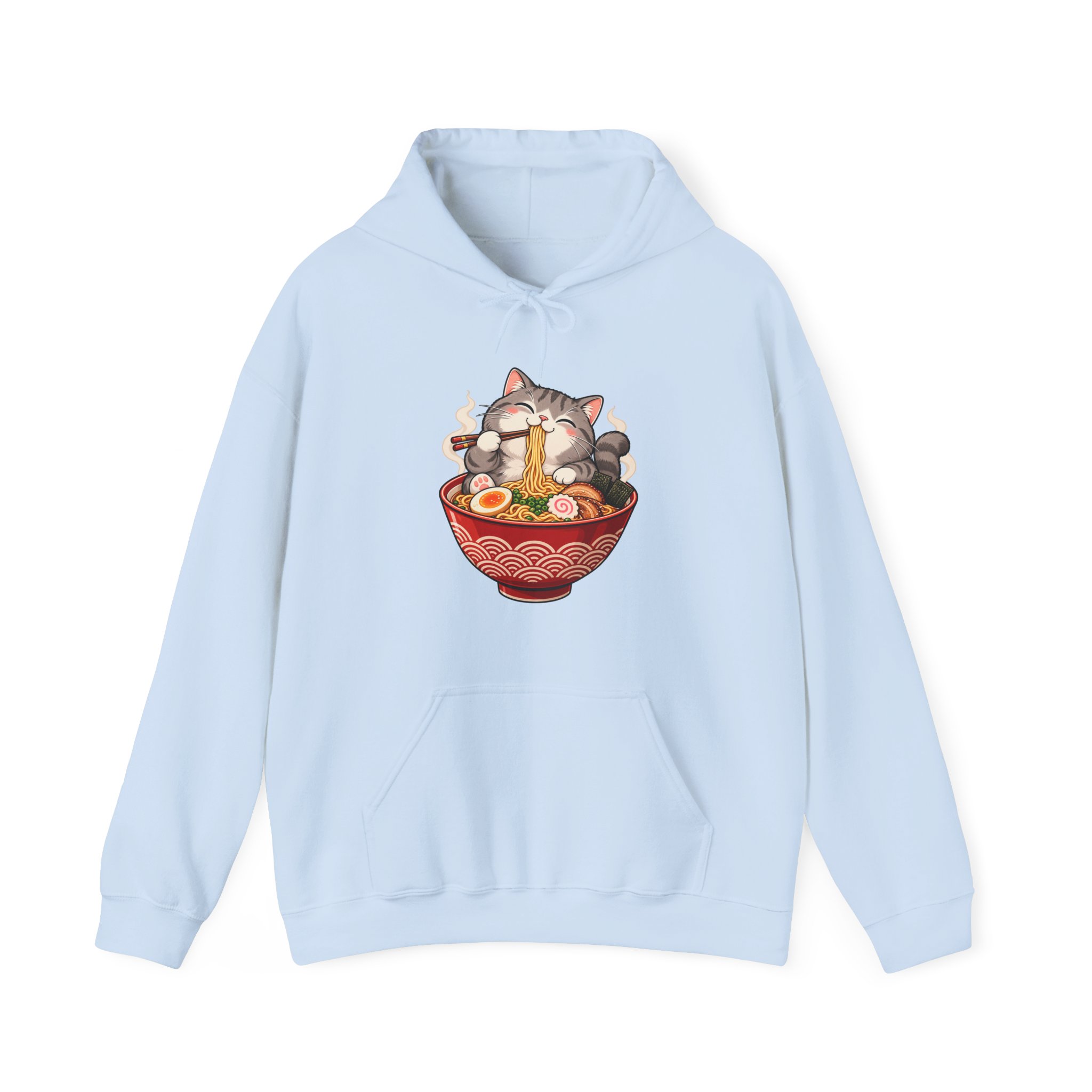 Cat Eating Ramen Hoodie - Image 9
