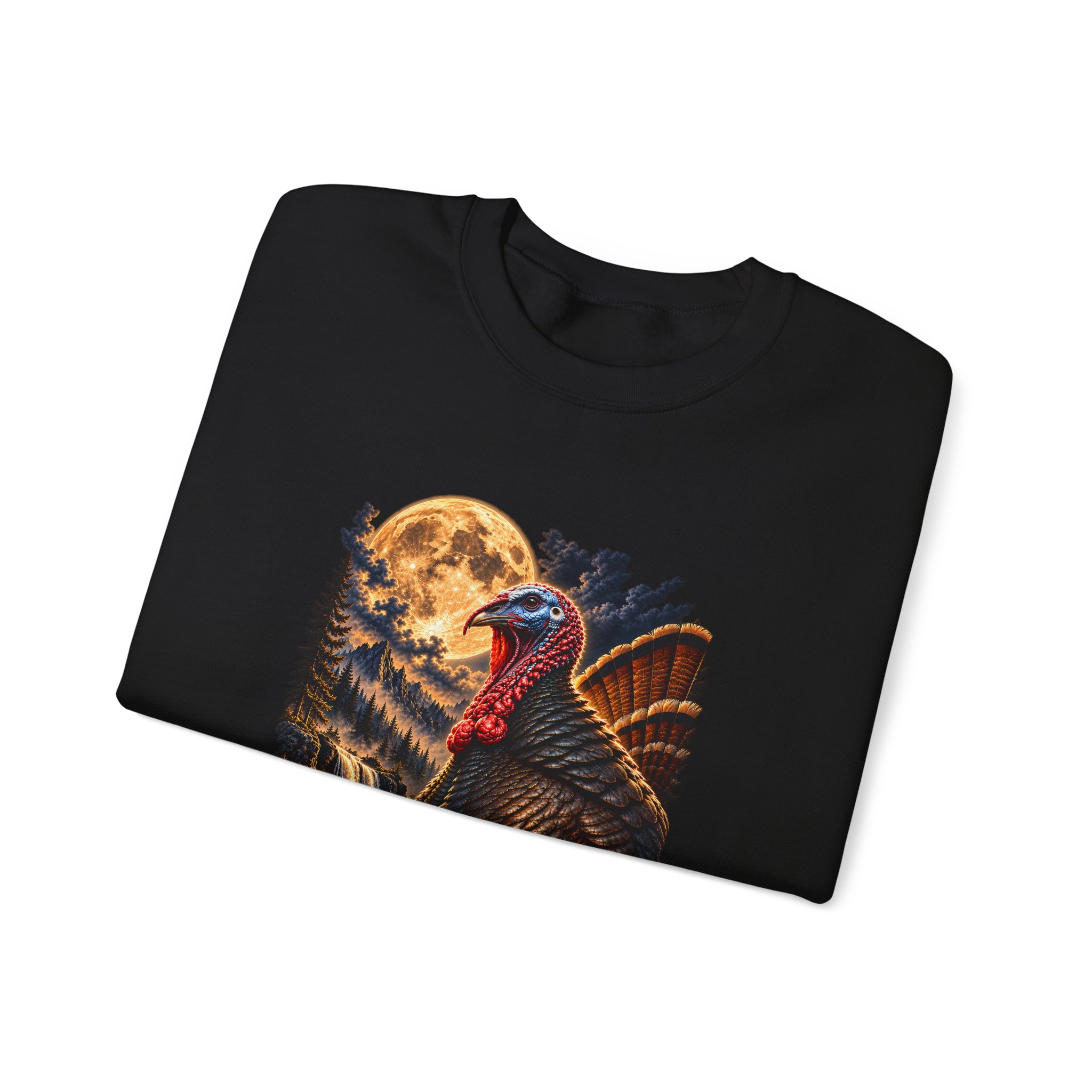 Turkey Howling at the Moon Crewneck Sweatshirt - Image 5