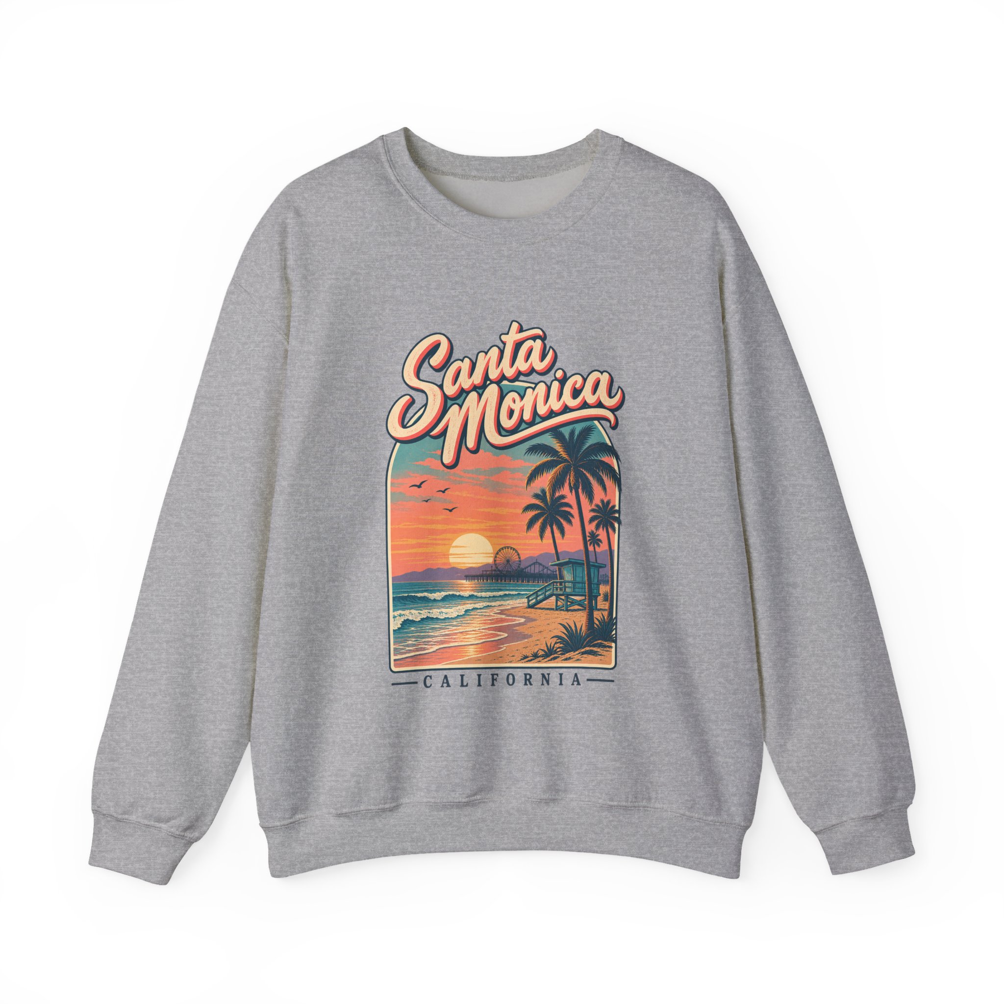 Santa Monica Sunset Crewneck Sweatshirt - Image 8