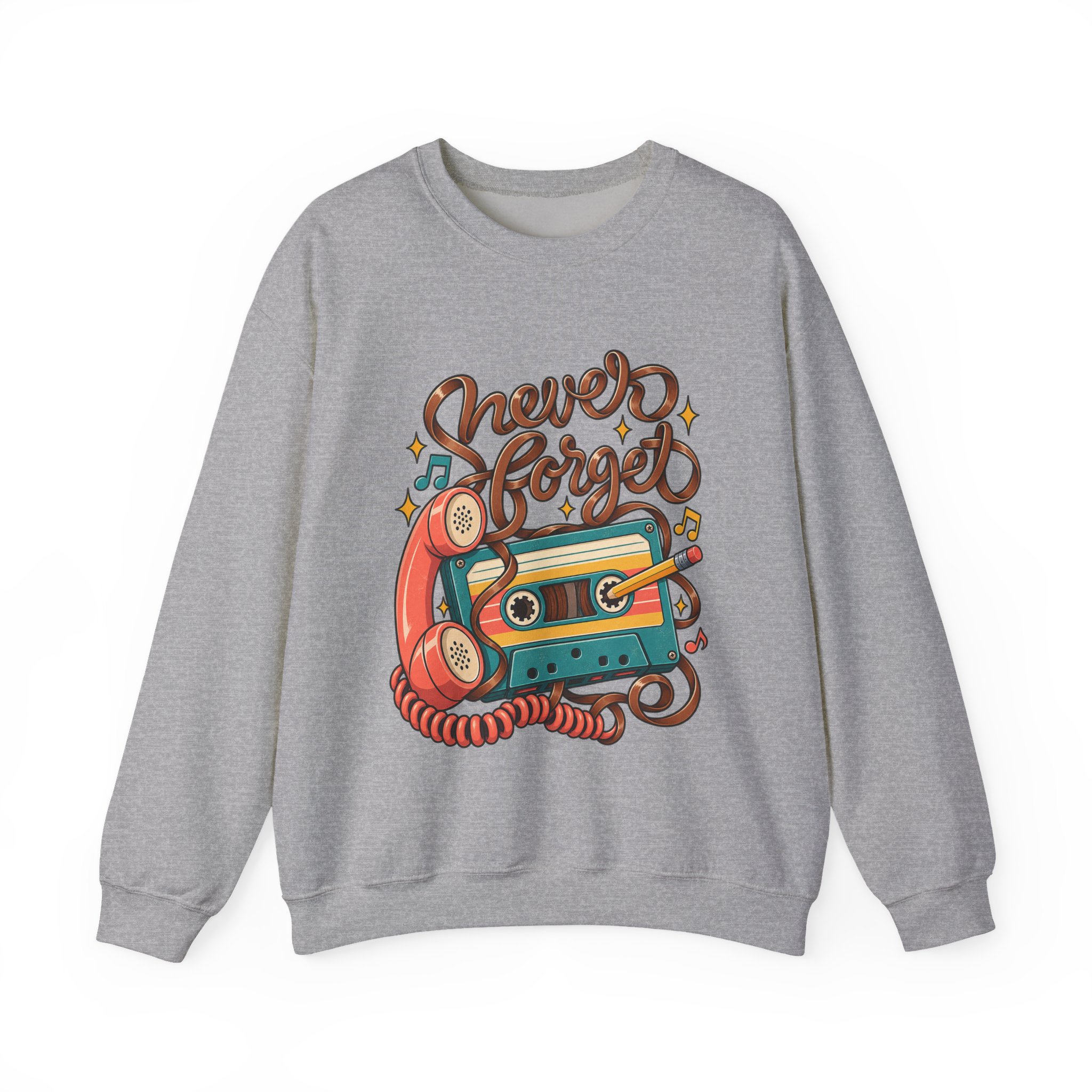 Never Forget Cassette Crewneck Sweatshirt - Image 8