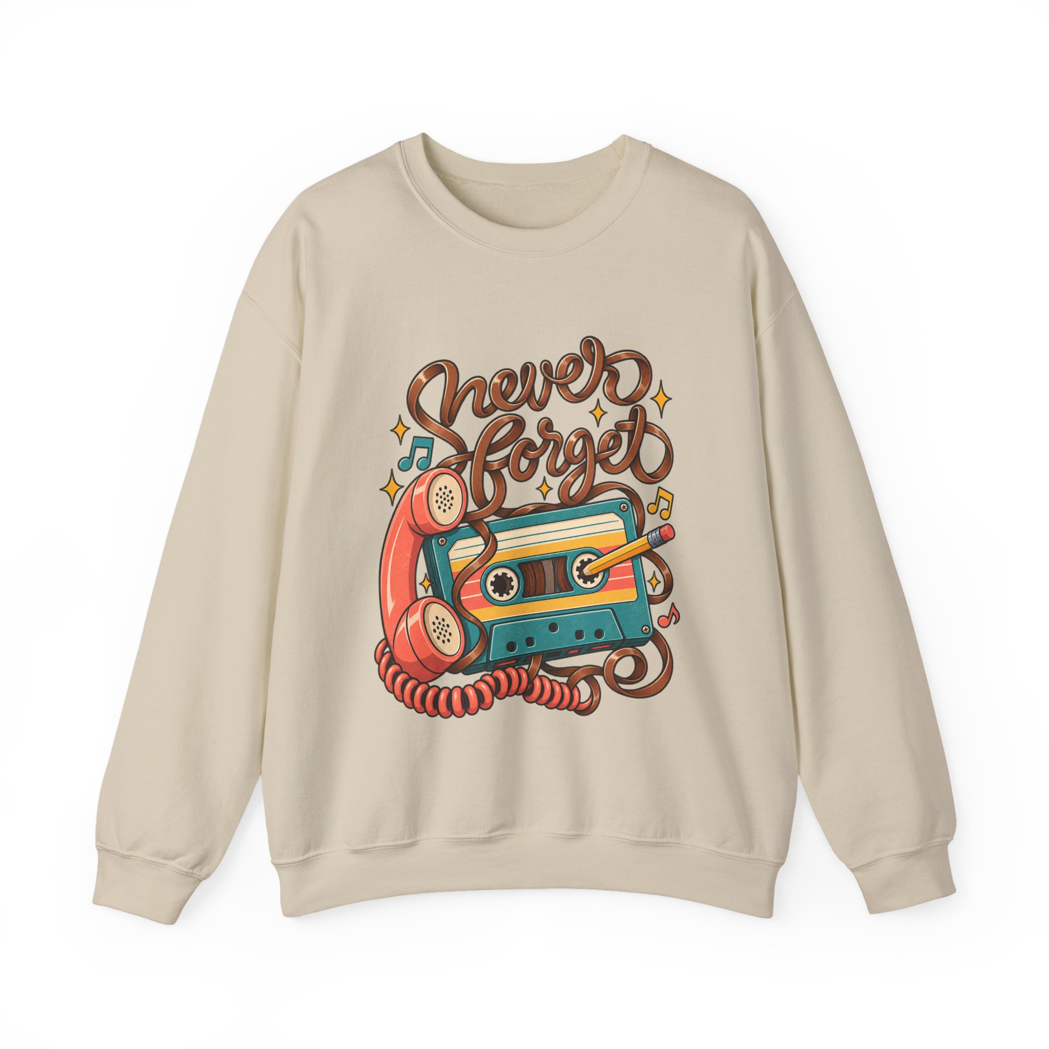 Never Forget Cassette Crewneck Sweatshirt - Image 7