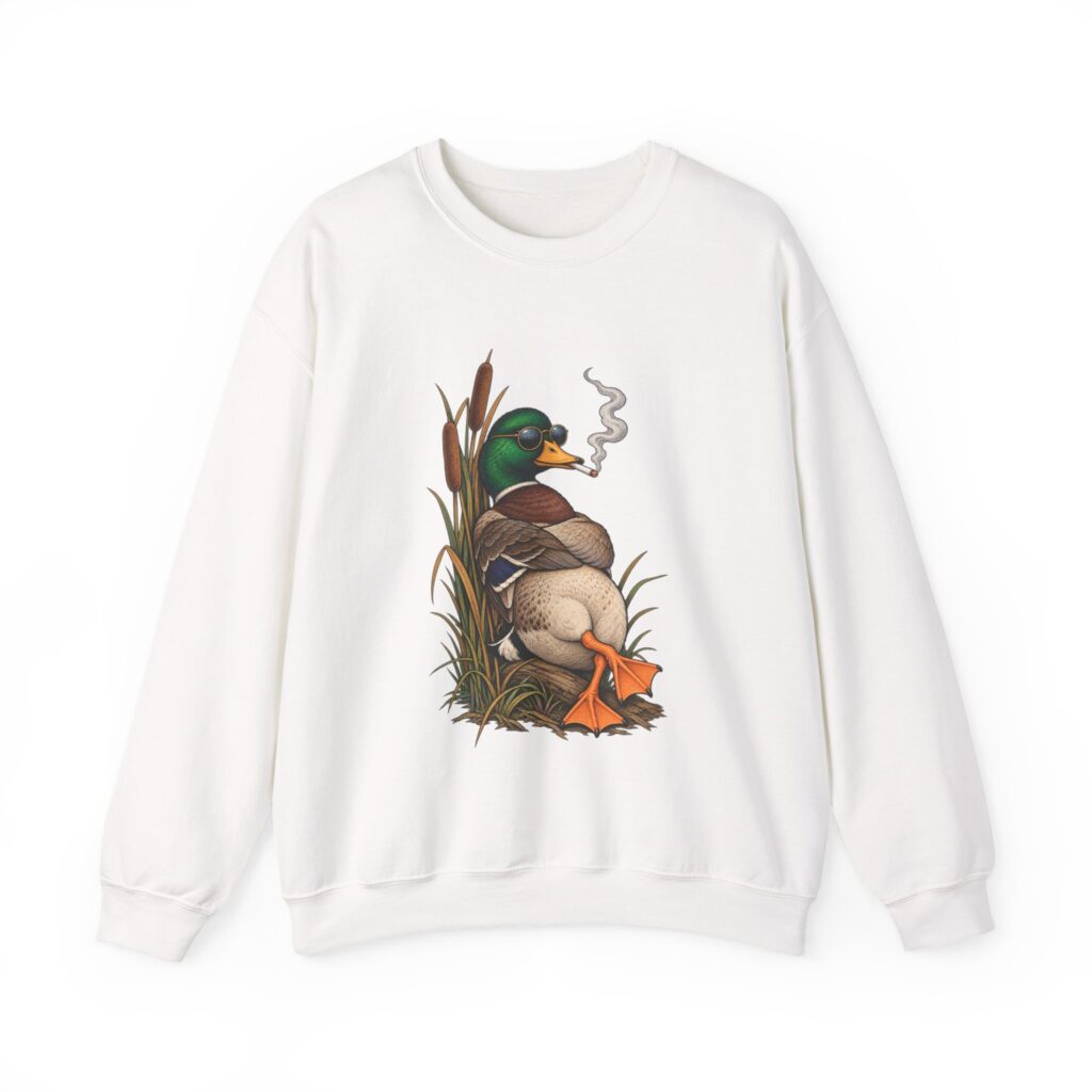 Smoking Mallard Crewneck Sweatshirt