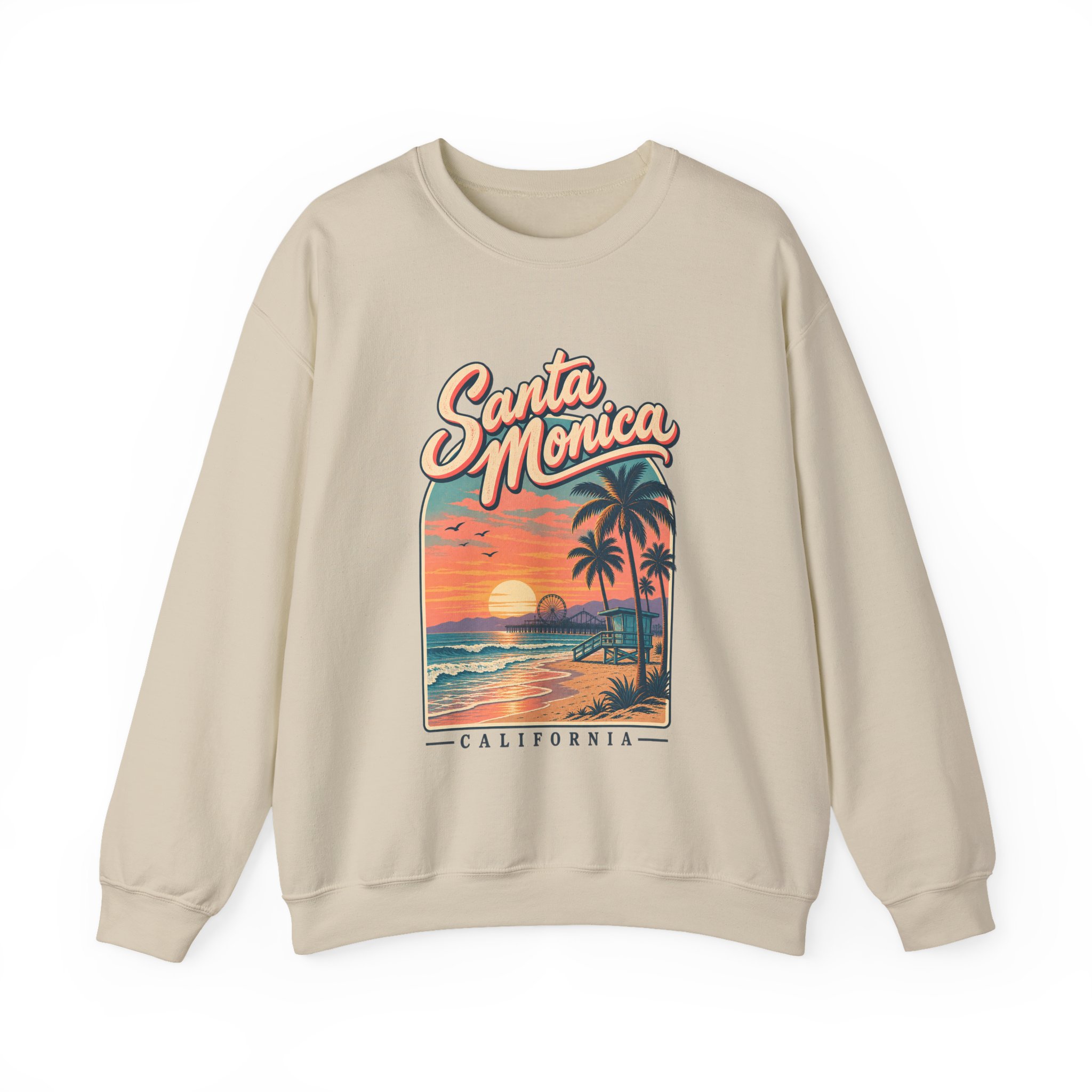 Santa Monica Sunset Crewneck Sweatshirt - Image 7