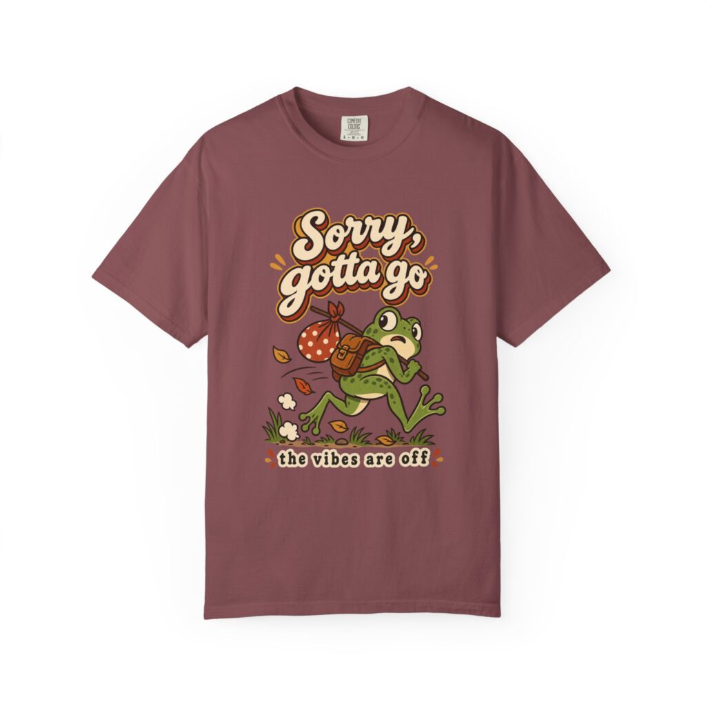 Sorry Gotta Go Frog Tee