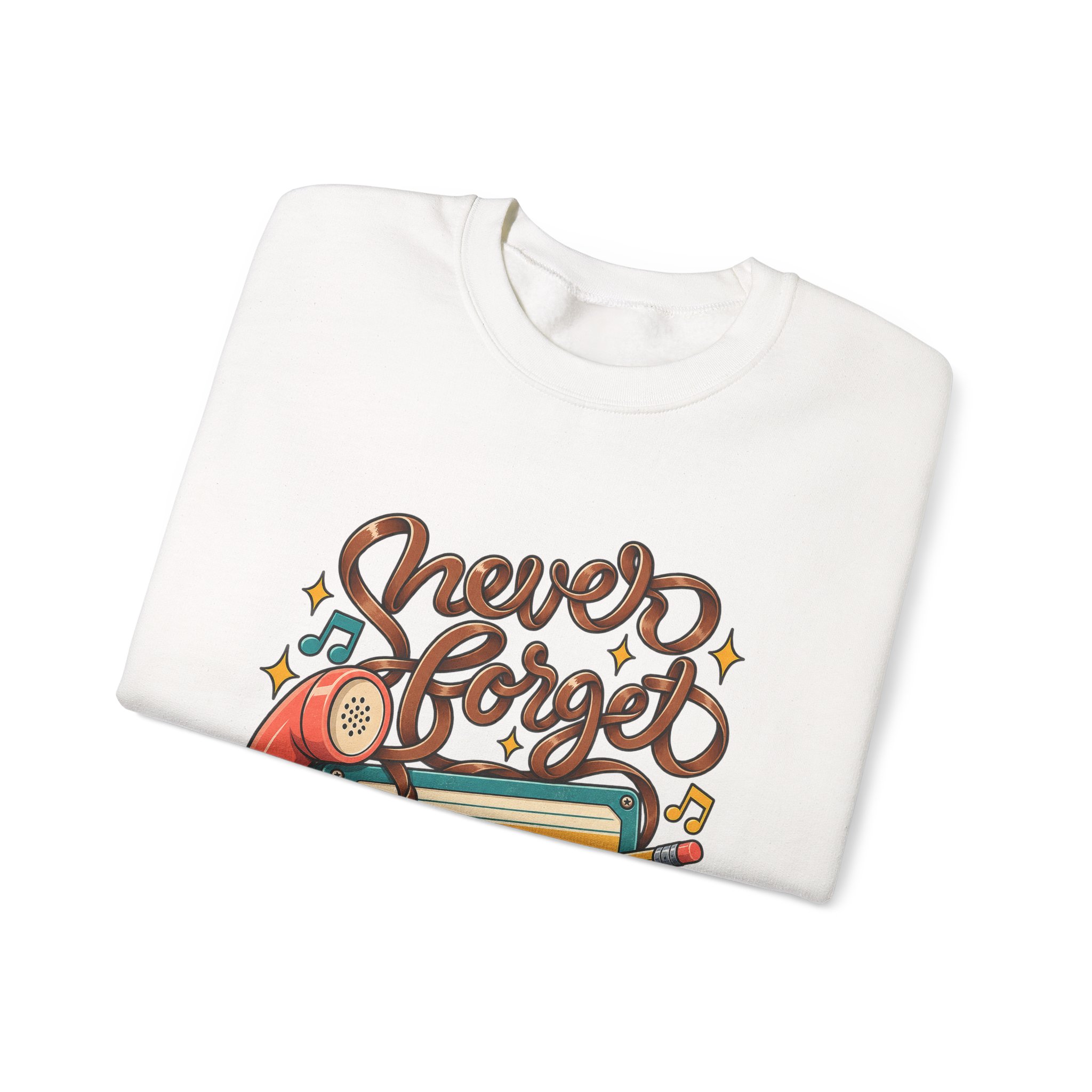 Never Forget Cassette Crewneck Sweatshirt - Image 5