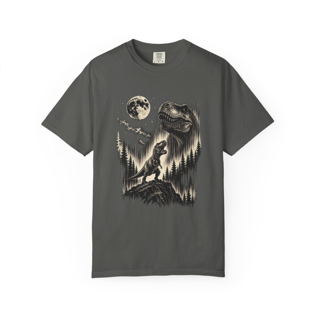 T Rex Howling at the Moon Tee
