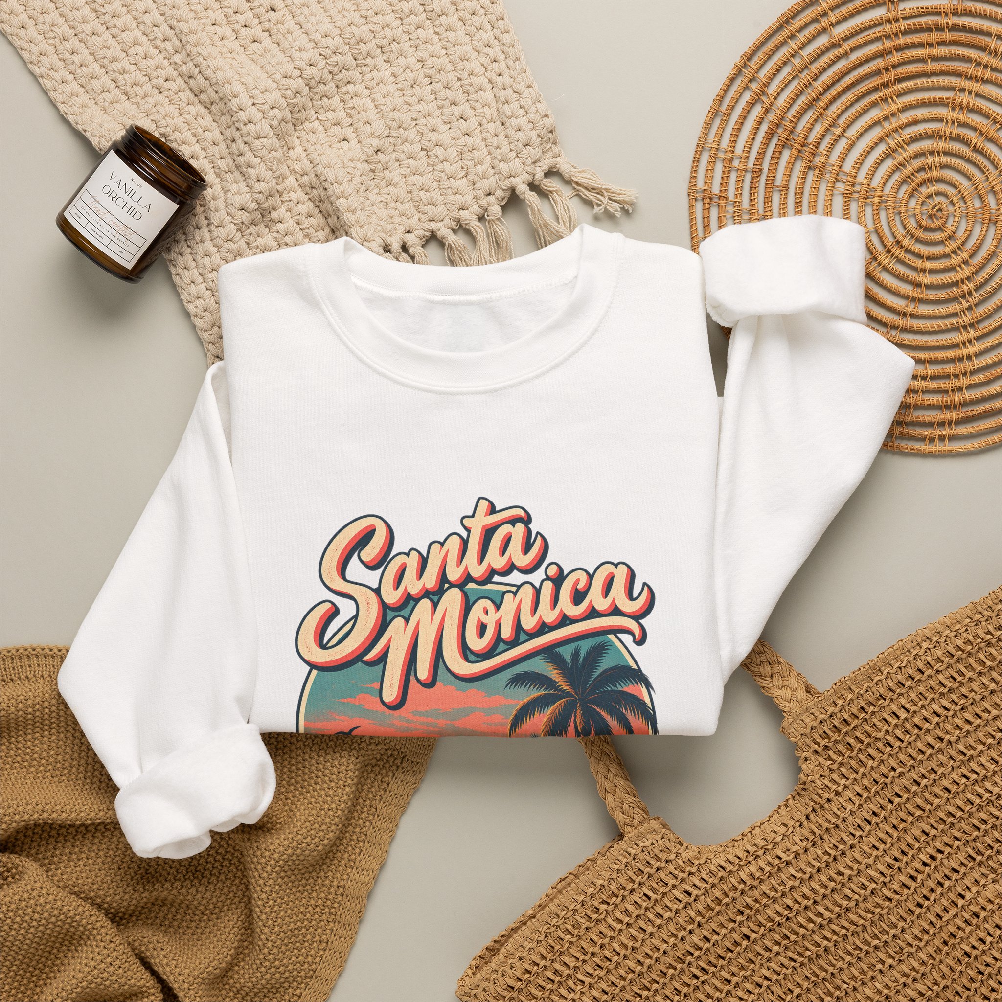 Santa Monica Sunset Crewneck Sweatshirt - Image 4