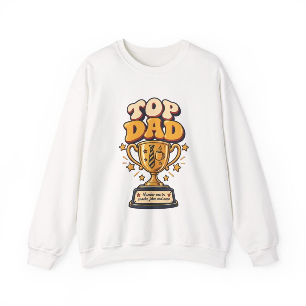 Top Dad Trophy Crewneck Sweatshirt