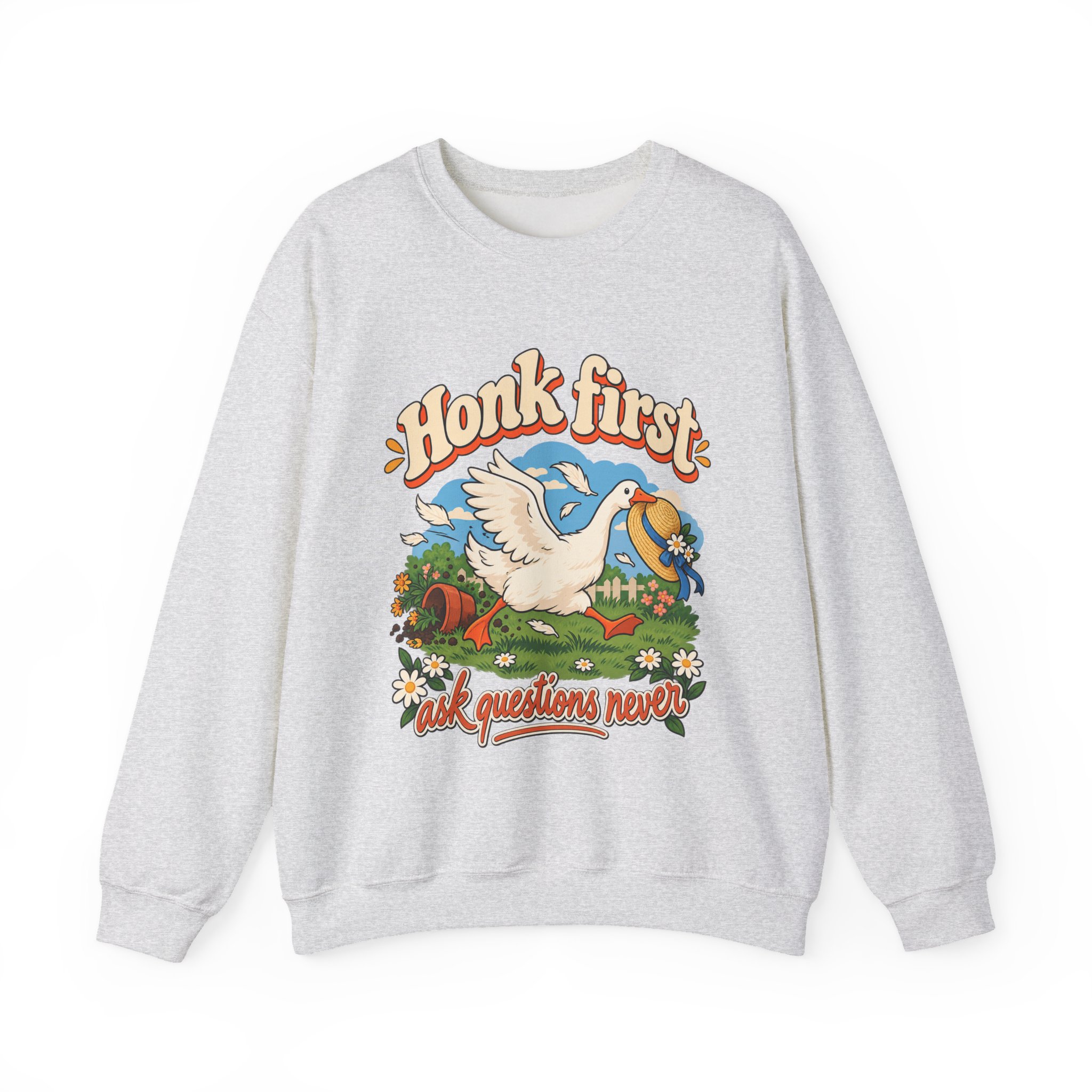 Honk First Goose Crewneck Sweatshirt - Image 6