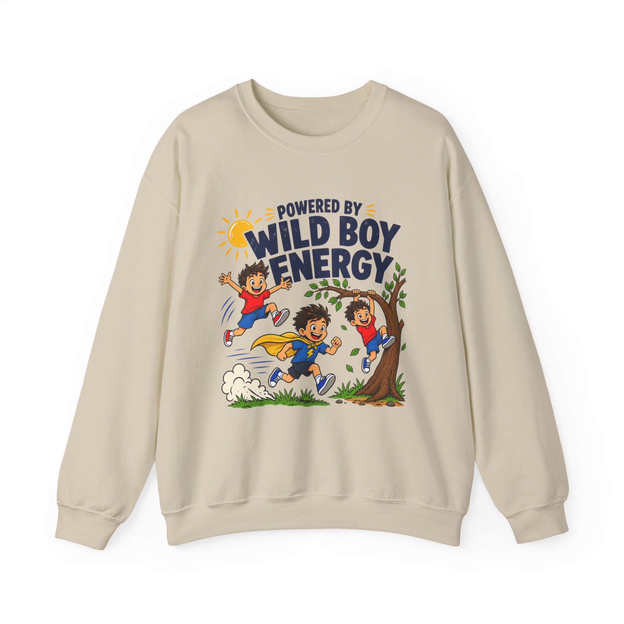 Powered by Wild Boy Energy Crewneck Sweatshirt - Image 7