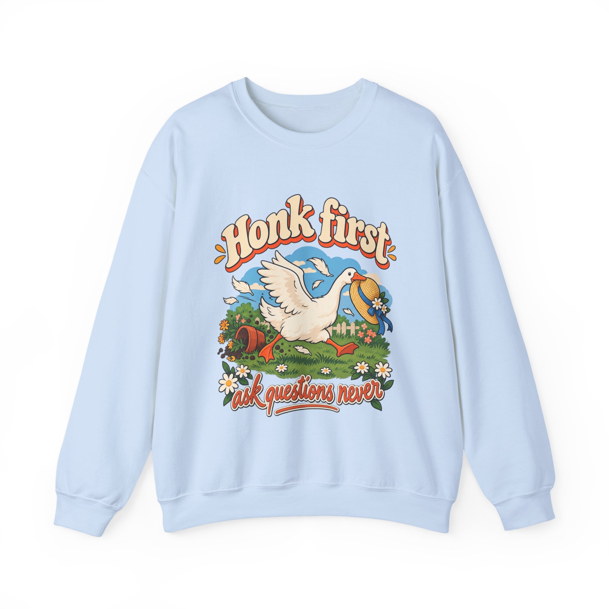 Honk First Goose Crewneck Sweatshirt - Image 9