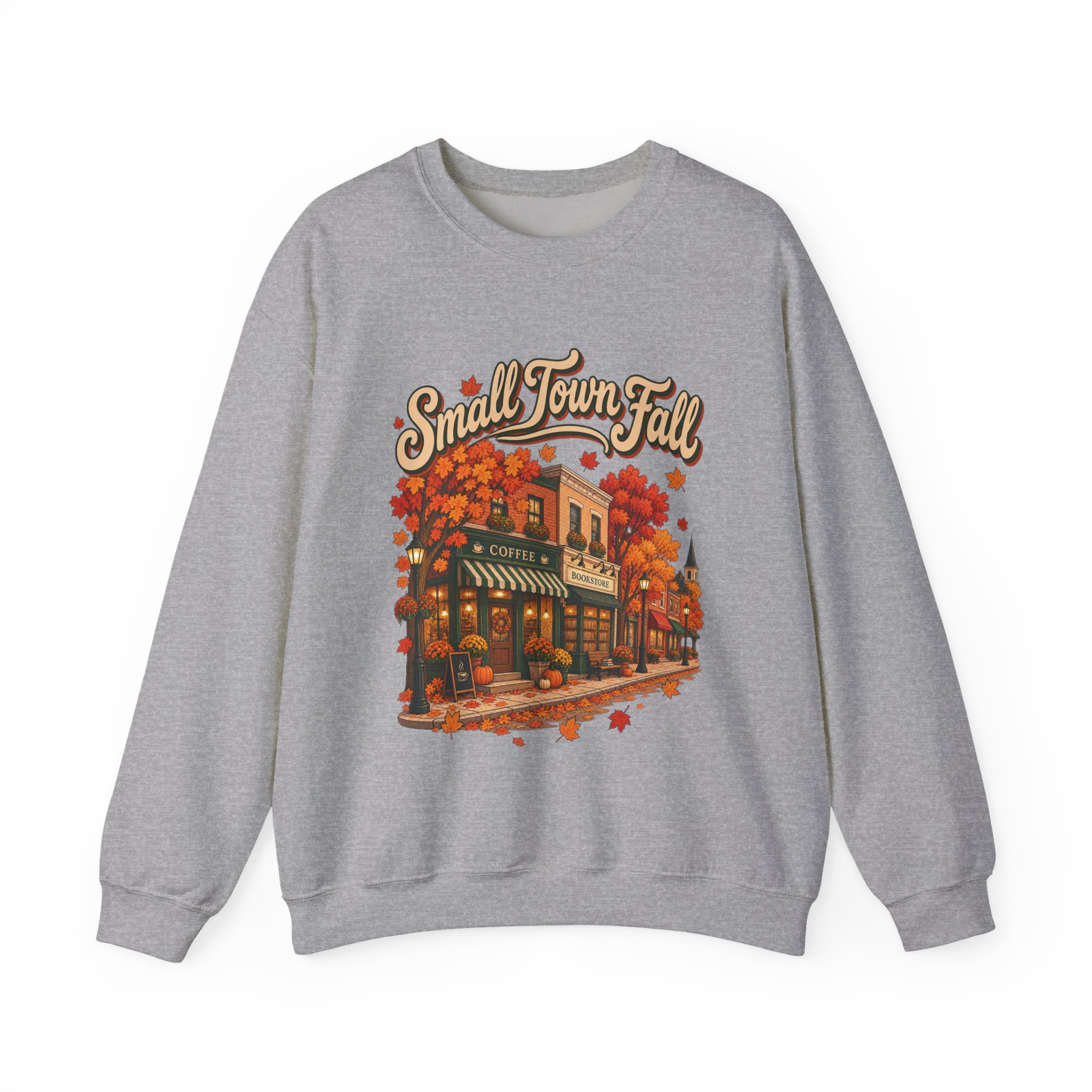 Small Town Fall Crewneck Sweatshirt - Image 8