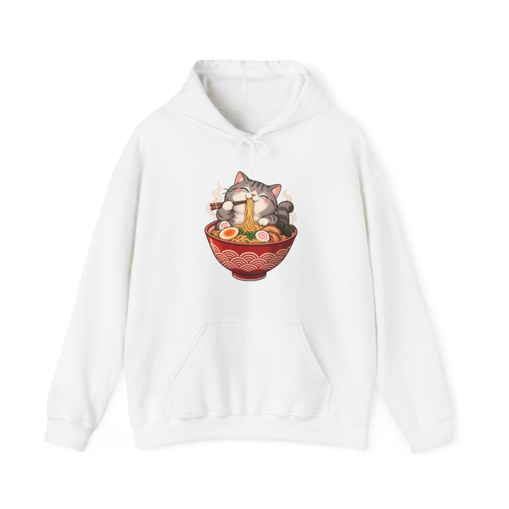 Cat Eating Ramen Hoodie