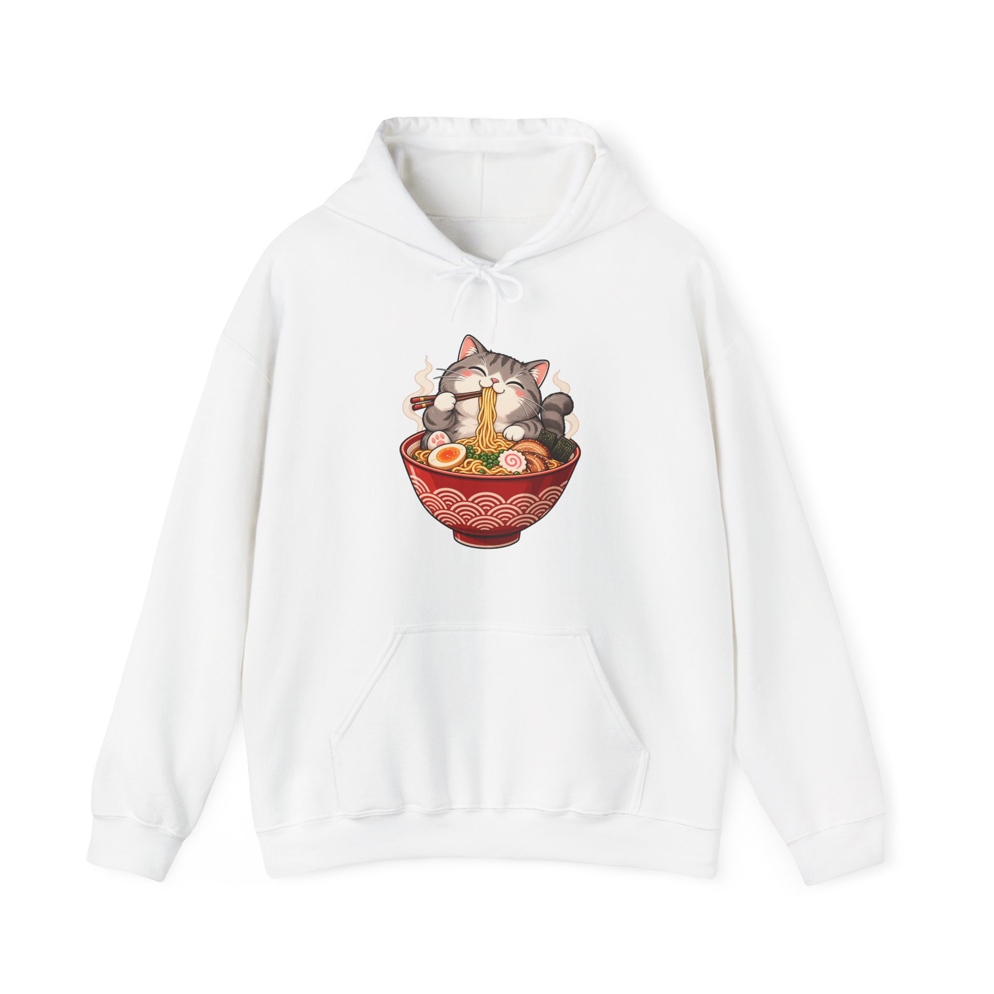 Cat Eating Ramen Hoodie