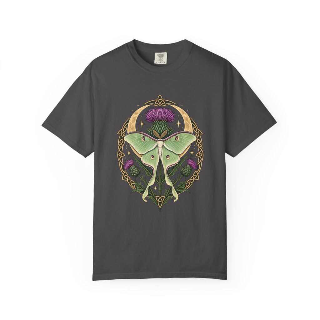 Luna Moth and Thistle Tee