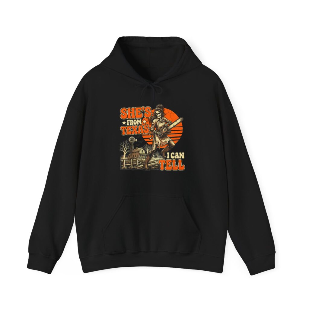 She's From Texas Skeleton Hoodie