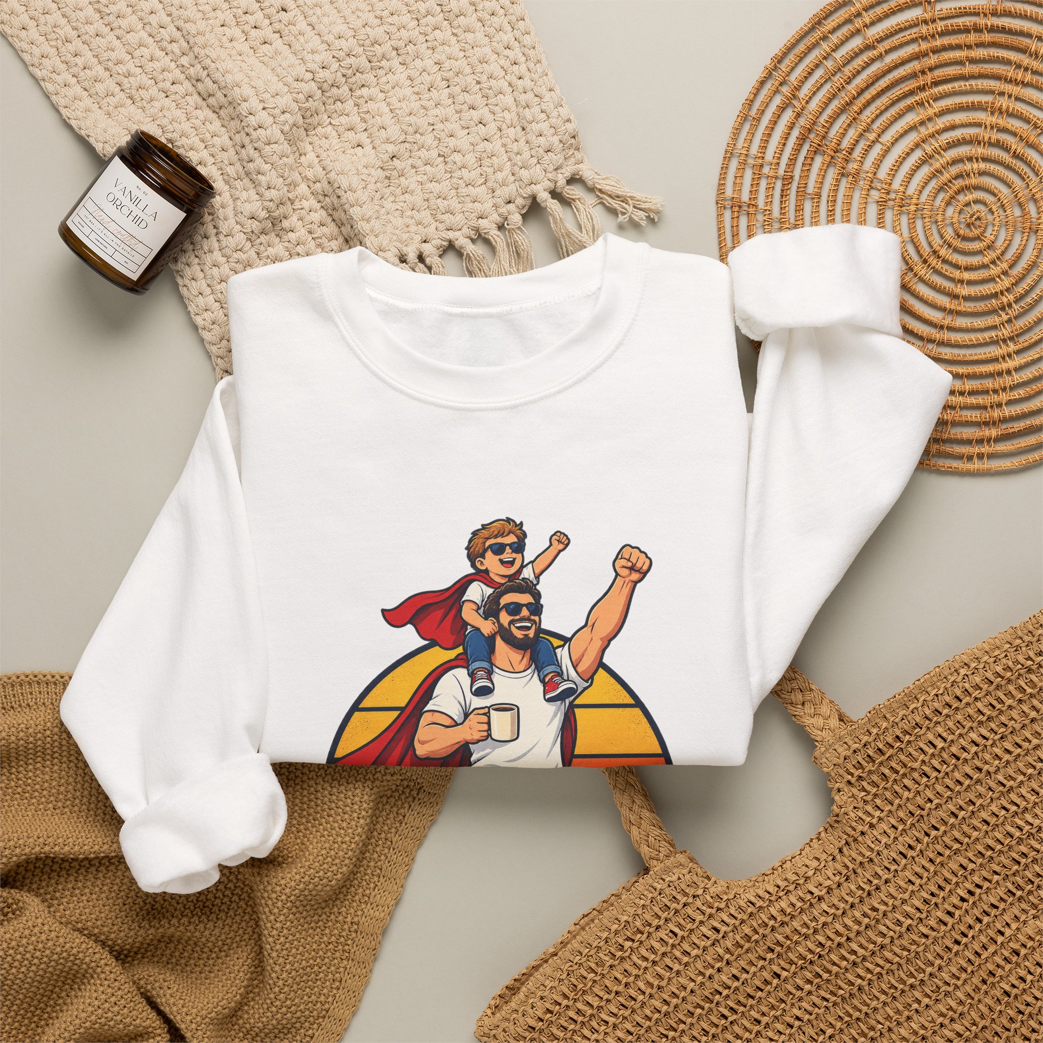 Super Dad Crewneck Sweatshirt - Image 4