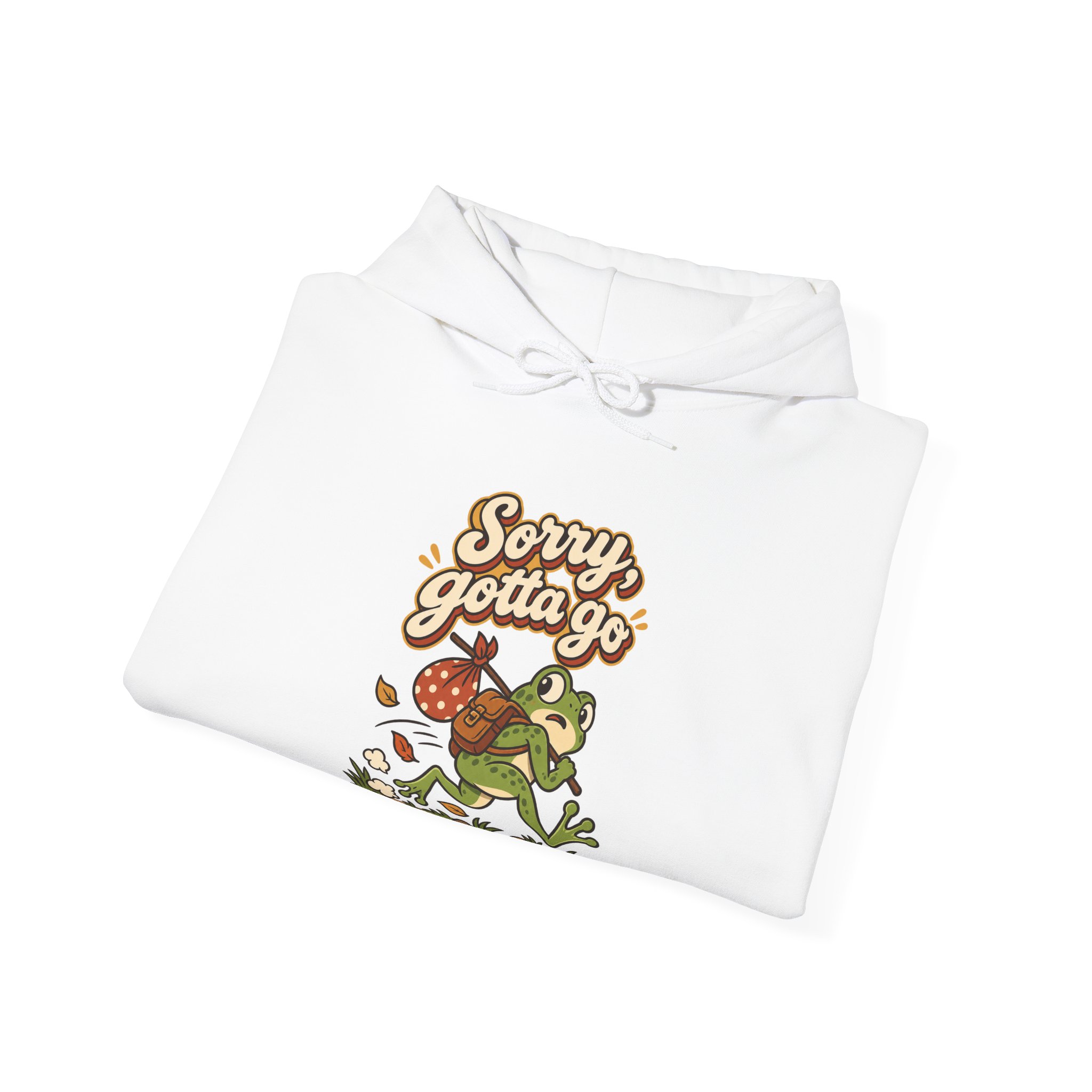 Sorry Gotta Go Frog Hoodie - Image 4
