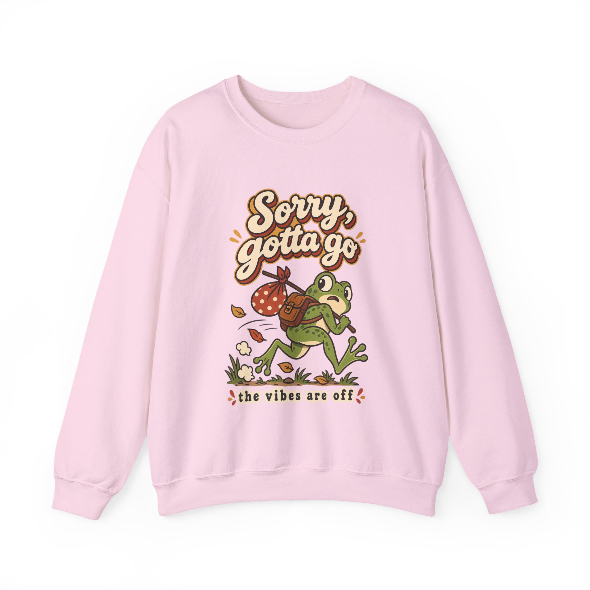 Sorry Gotta Go Frog Crewneck Sweatshirt - Image 10