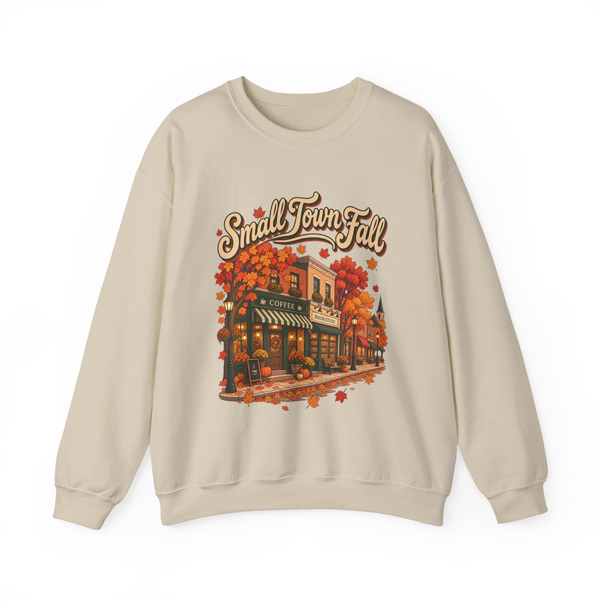 Small Town Fall Crewneck Sweatshirt - Image 7