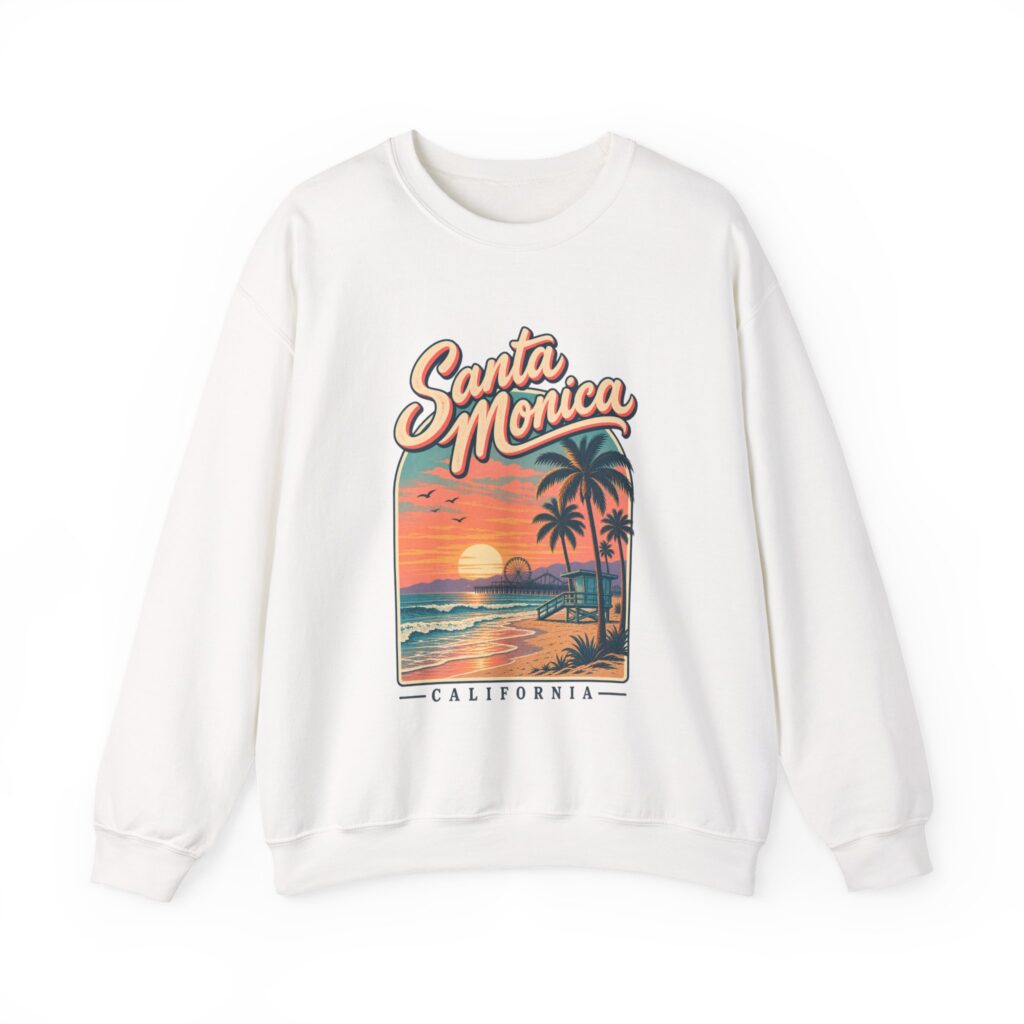 Santa Monica Sunset Crewneck Sweatshirt