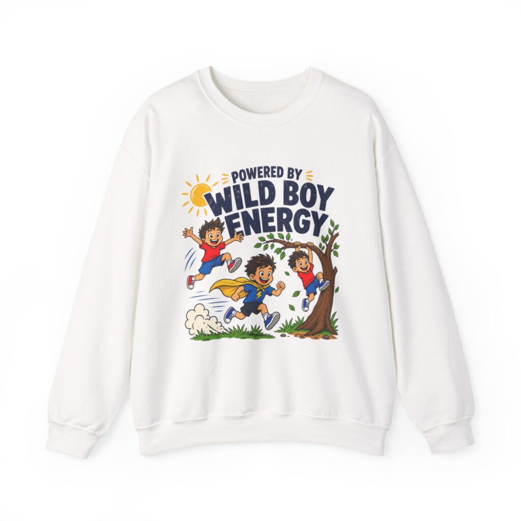 Powered by Wild Boy Energy Crewneck Sweatshirt