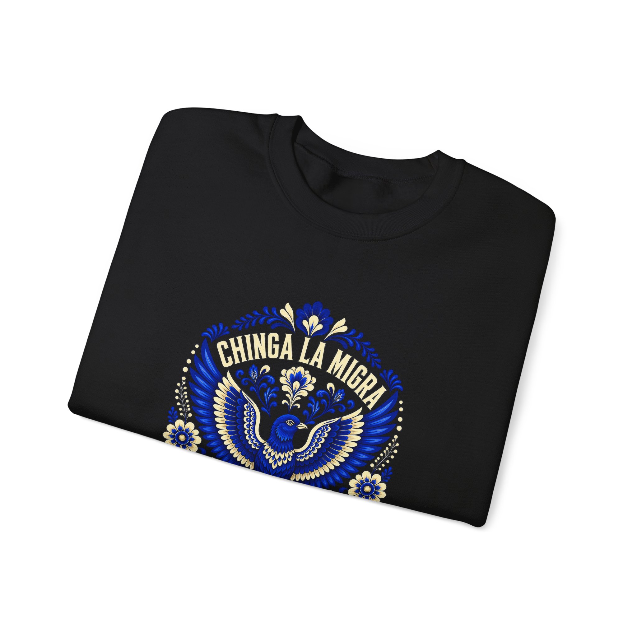 Chinga La Migra Folk Art Crewneck Sweatshirt - Image 5