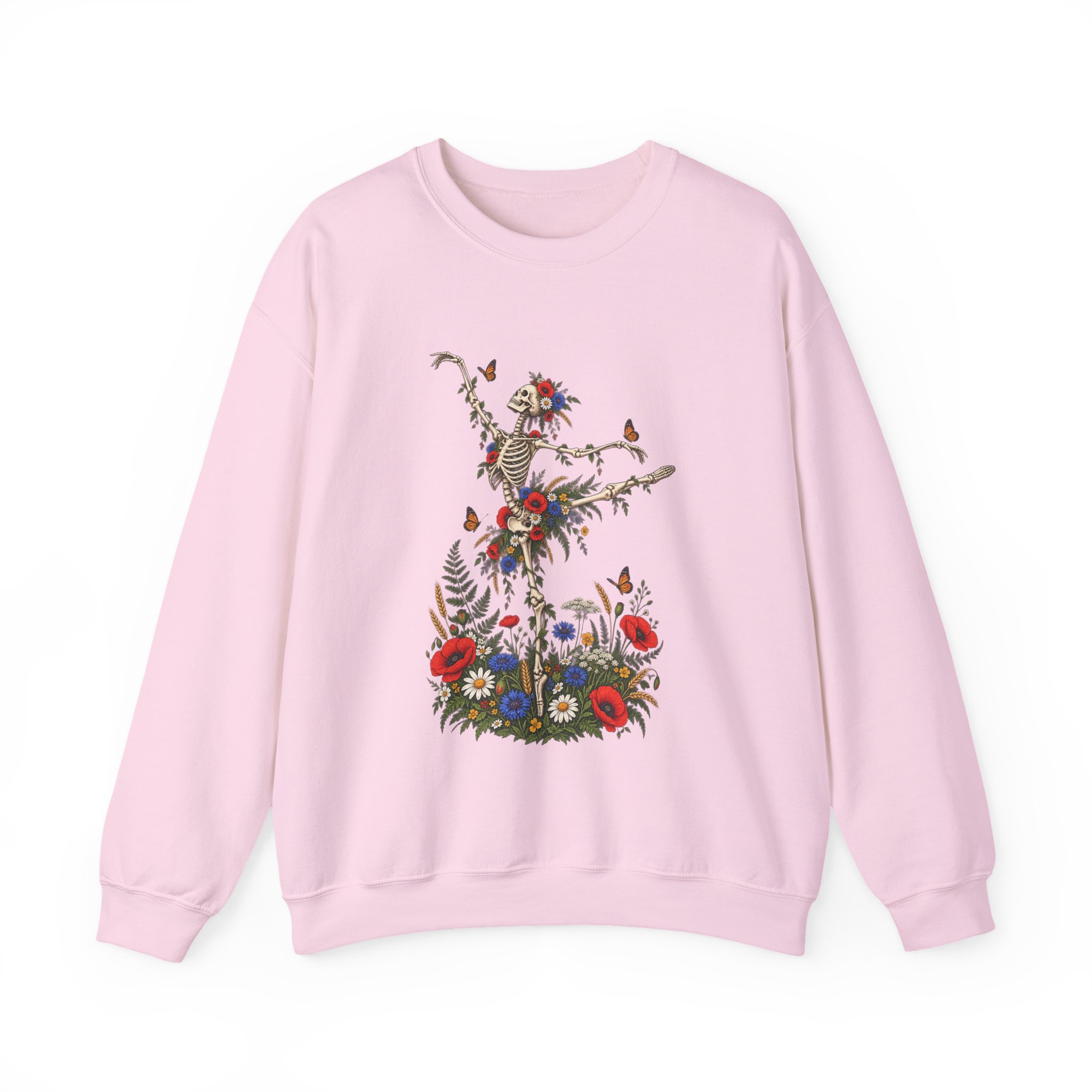 Skeleton Arabesque Wildflower Crewneck Sweatshirt - Image 10
