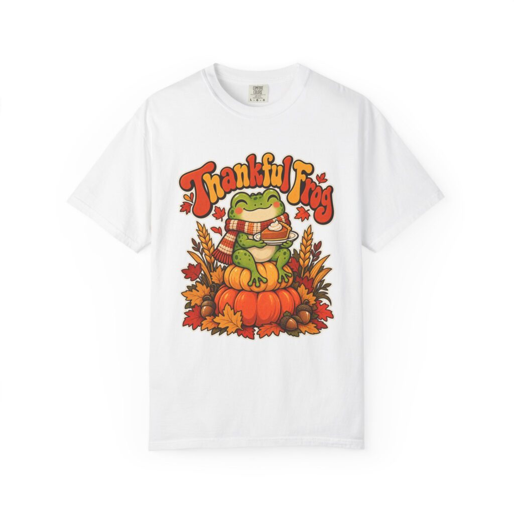 Thankful Frog Thanksgiving Tee