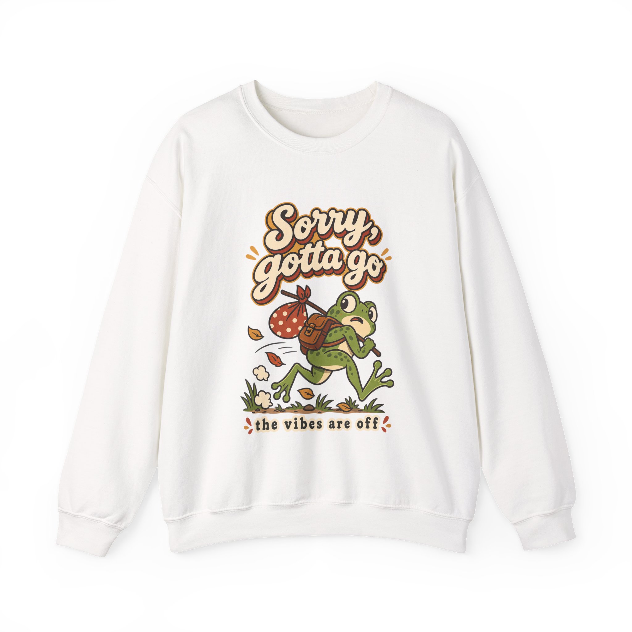 Sorry Gotta Go Frog Crewneck Sweatshirt