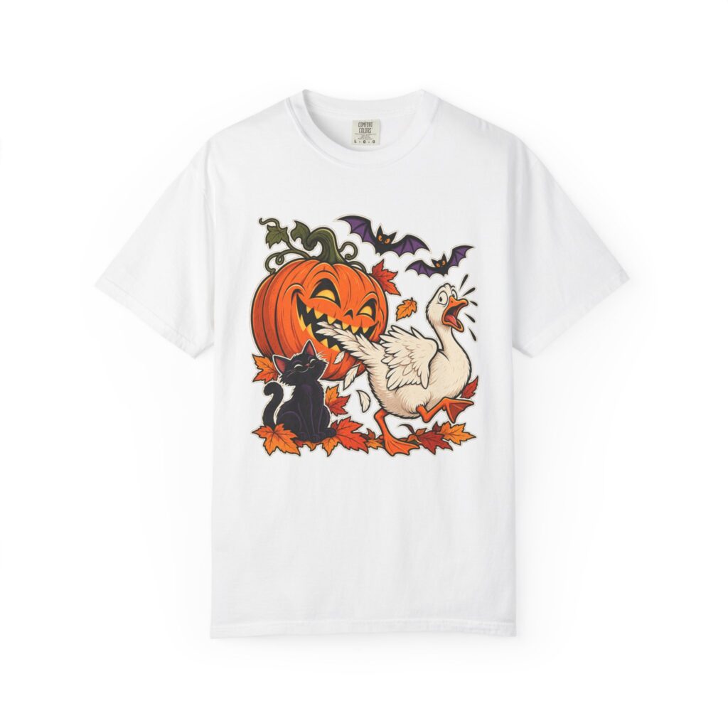 Pumpkin Eats Goose Halloween Tee