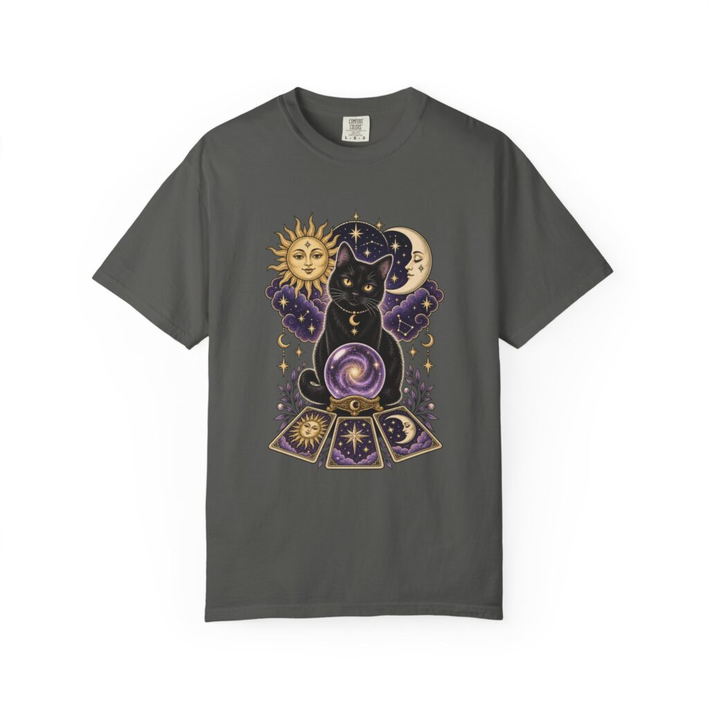 Black Cat Tarot Moon Tee