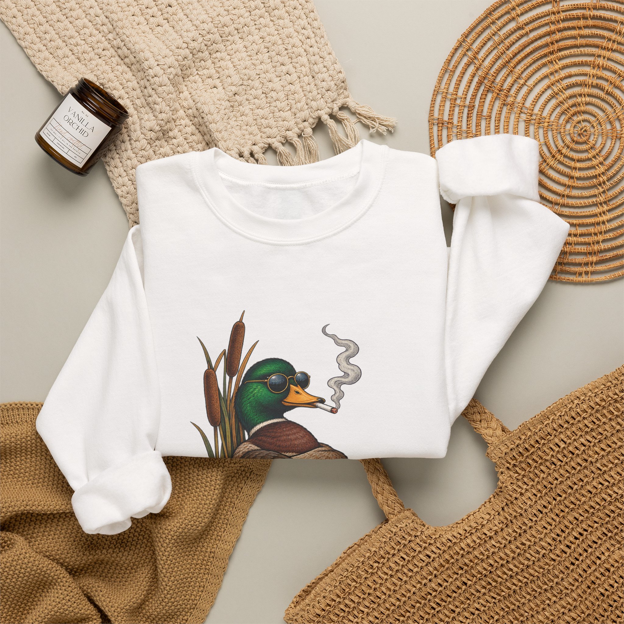 Smoking Mallard Crewneck Sweatshirt - Image 4