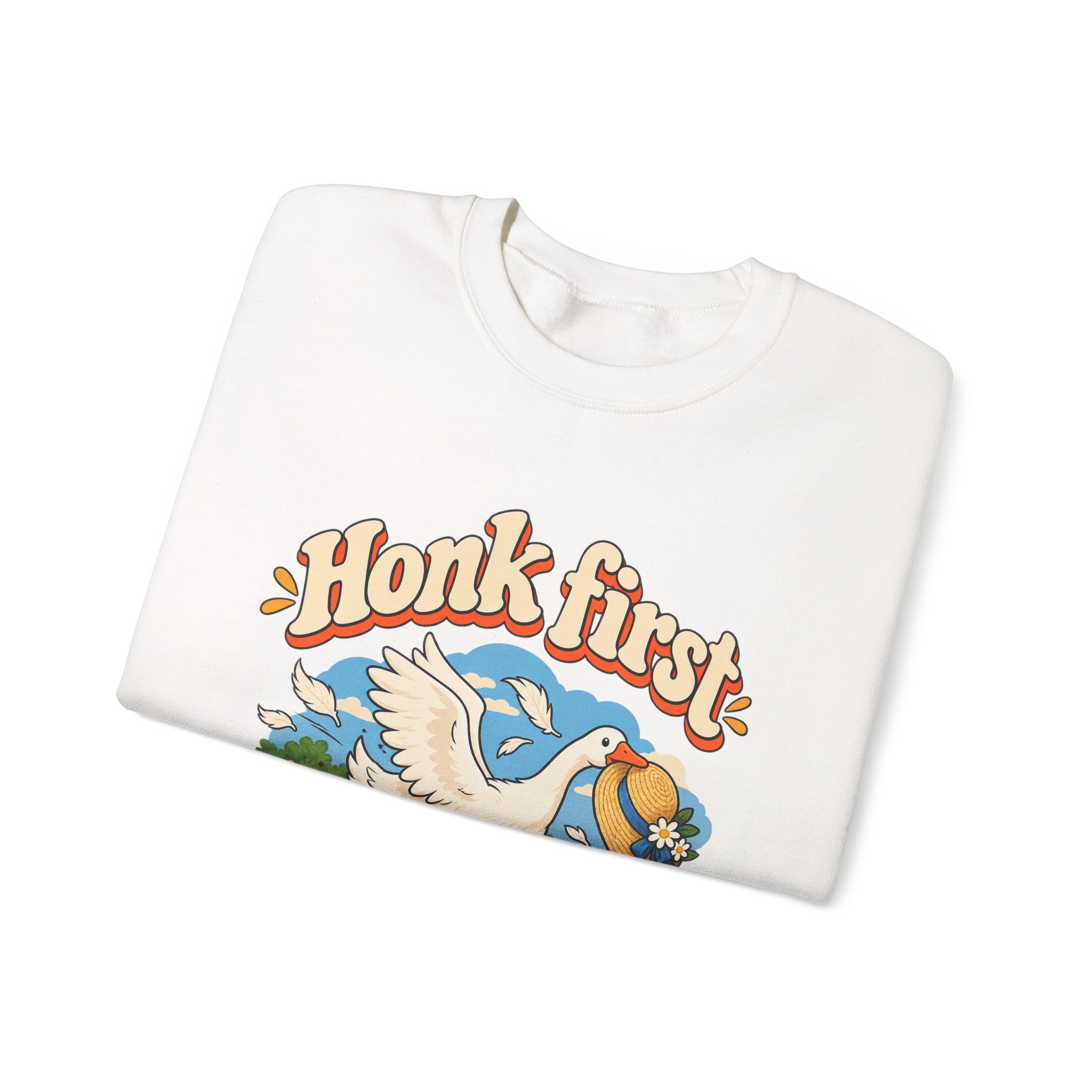 Honk First Goose Crewneck Sweatshirt - Image 5