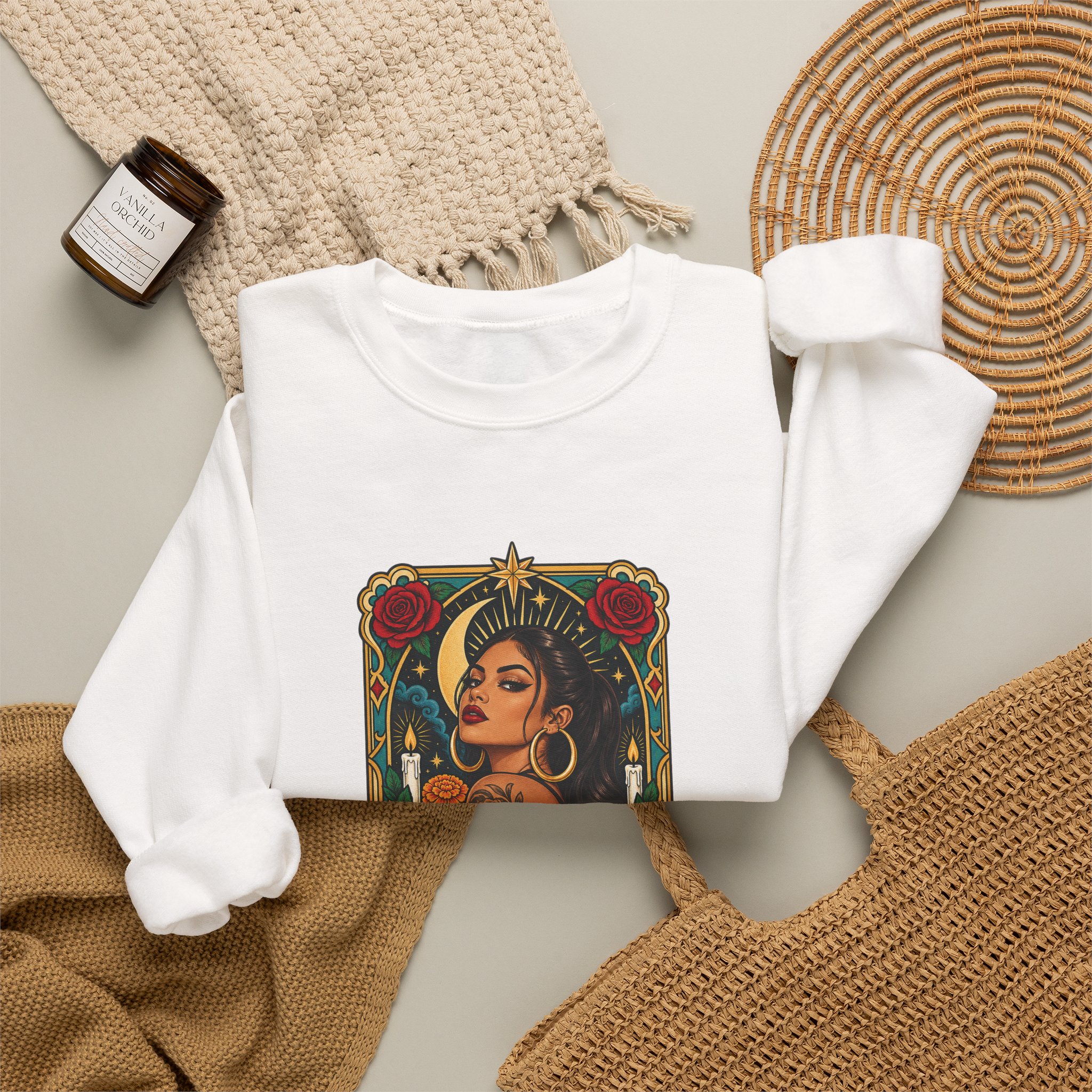 La Chicana Card Crewneck Sweatshirt - Image 4