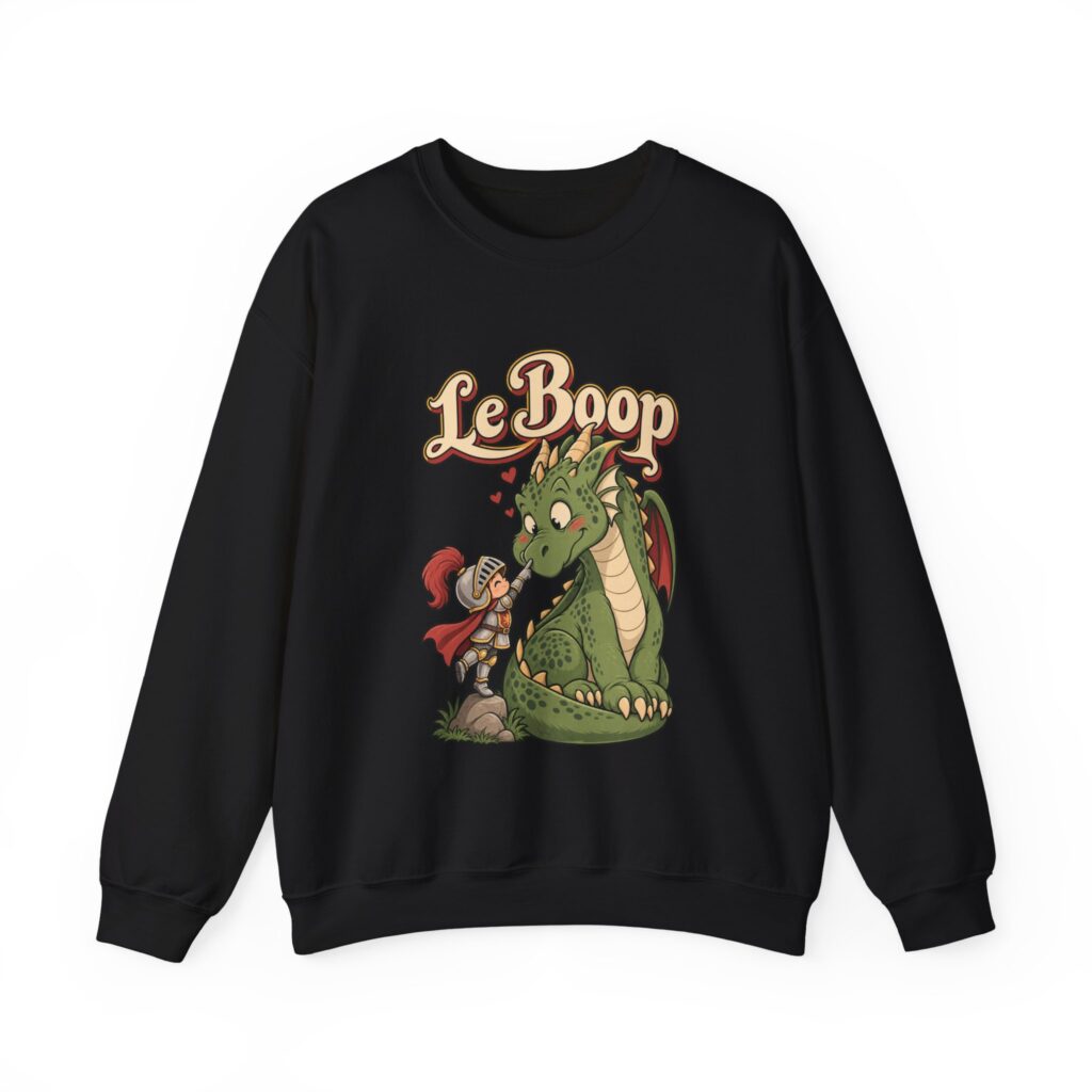 Le Boop Knight and Dragon Crewneck Sweatshirt