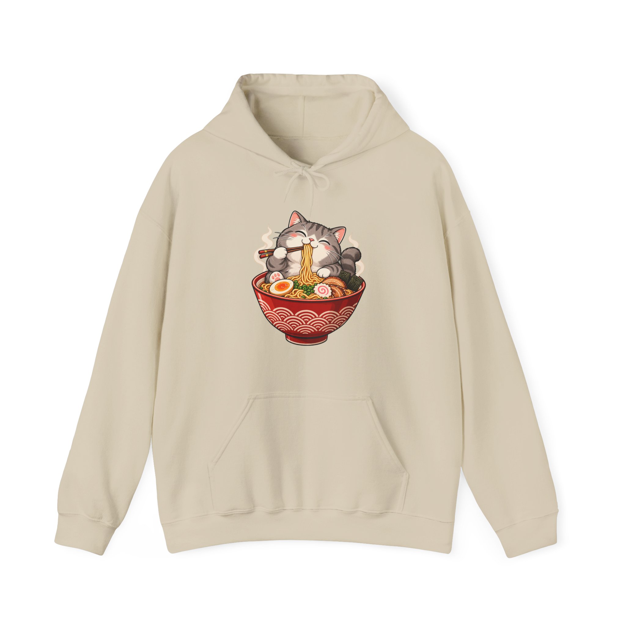 Cat Eating Ramen Hoodie - Image 7