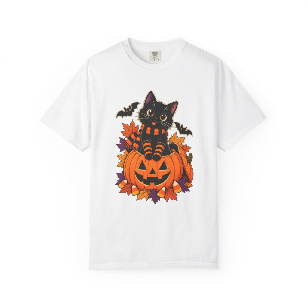 Striped Socks Black Cat Tee