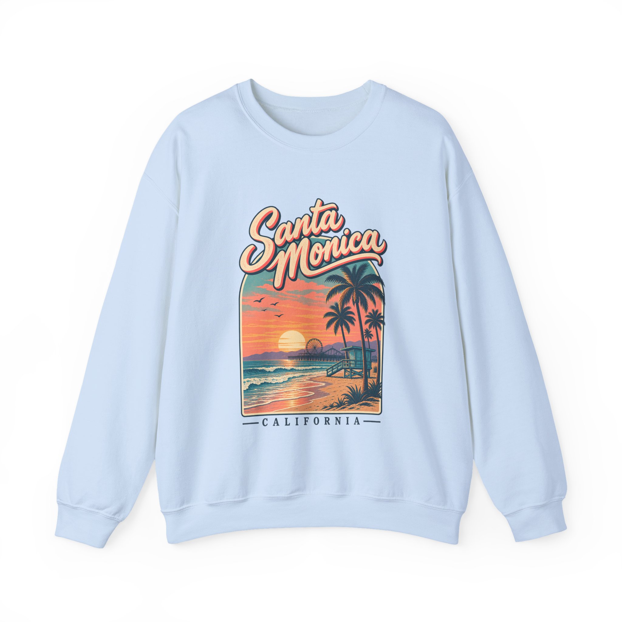 Santa Monica Sunset Crewneck Sweatshirt - Image 9