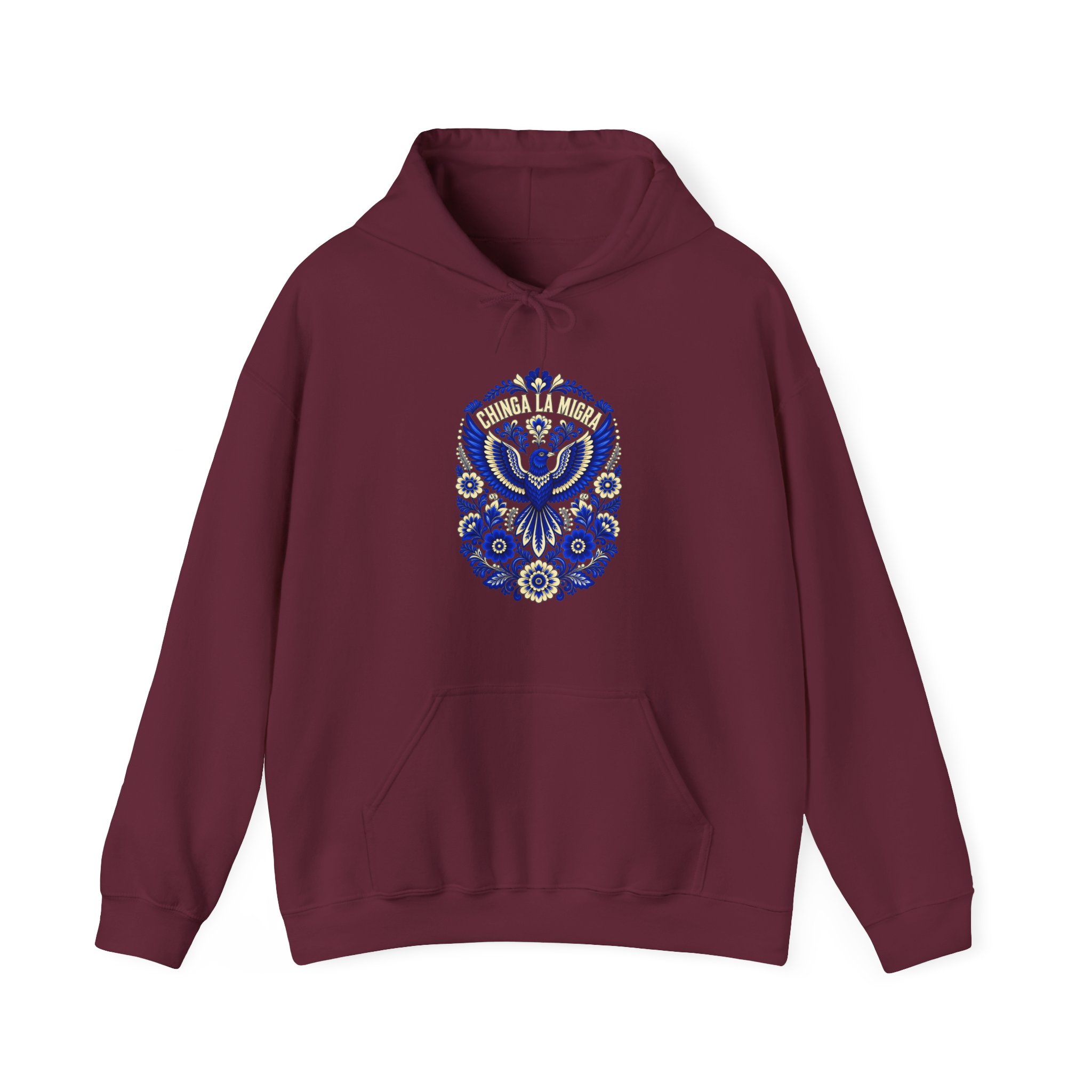 Chinga La Migra Folk Art Hoodie - Image 6
