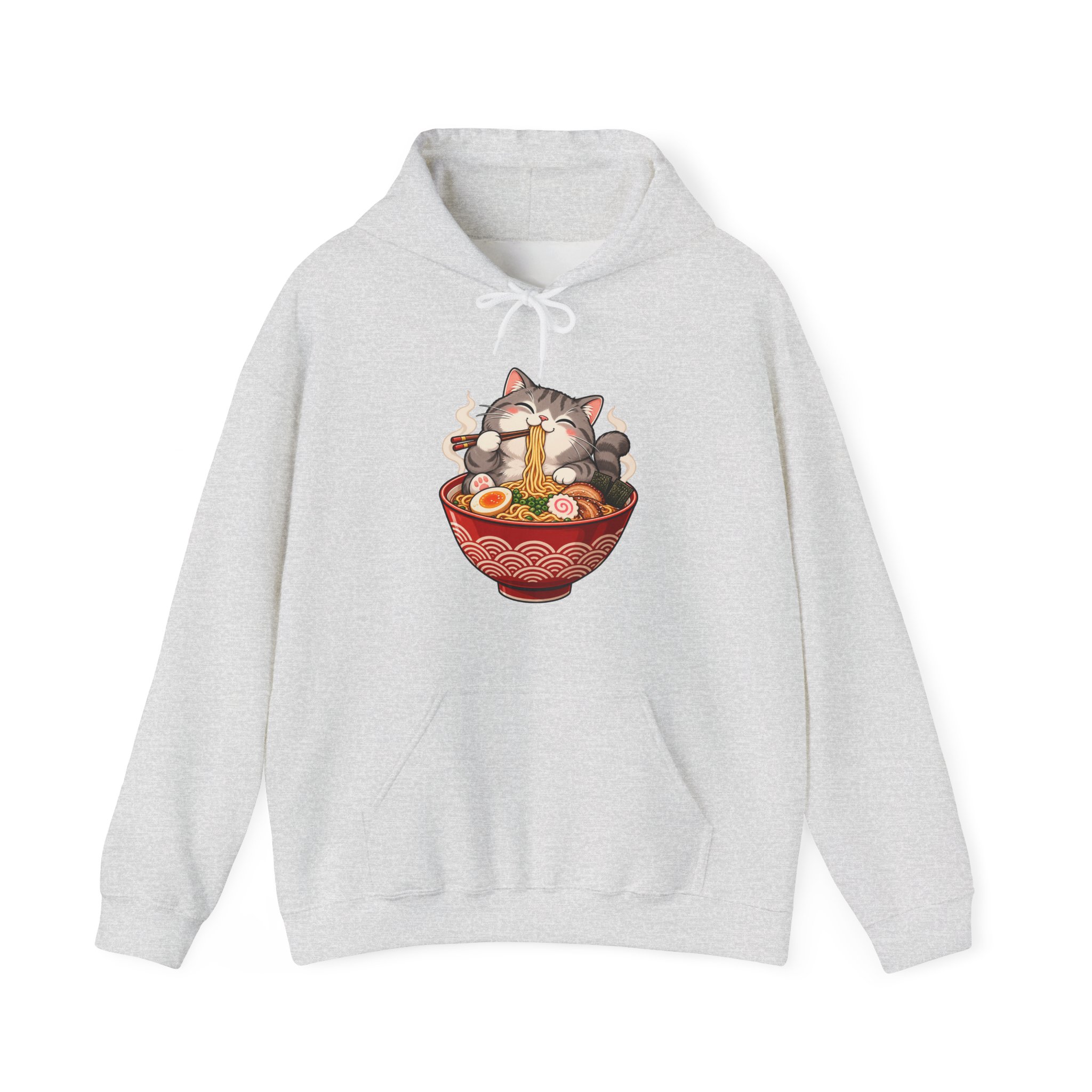 Cat Eating Ramen Hoodie - Image 6