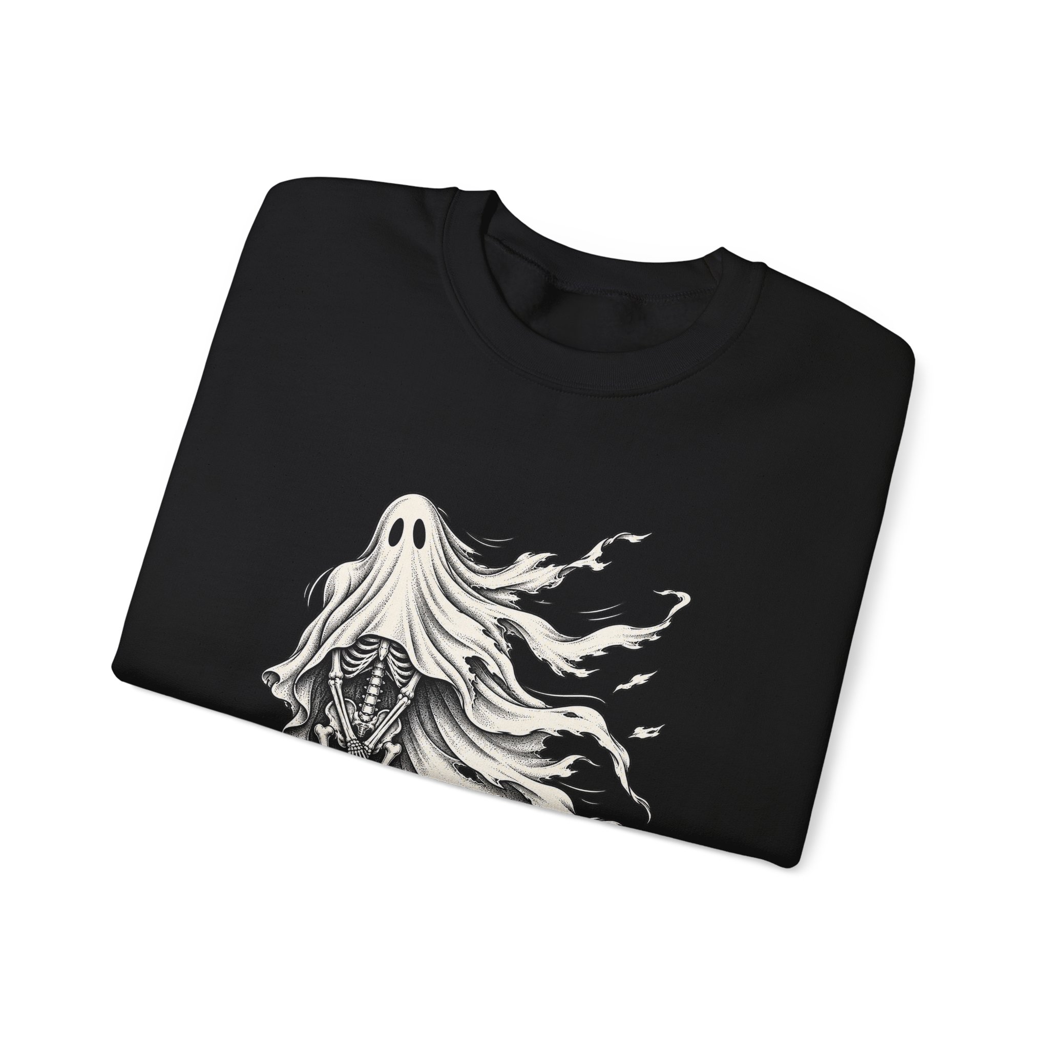 Well Shit Skeleton Ghost Crewneck Sweatshirt - Image 5