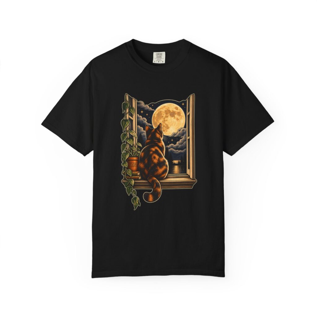Tortoiseshell Cat Moon Tee