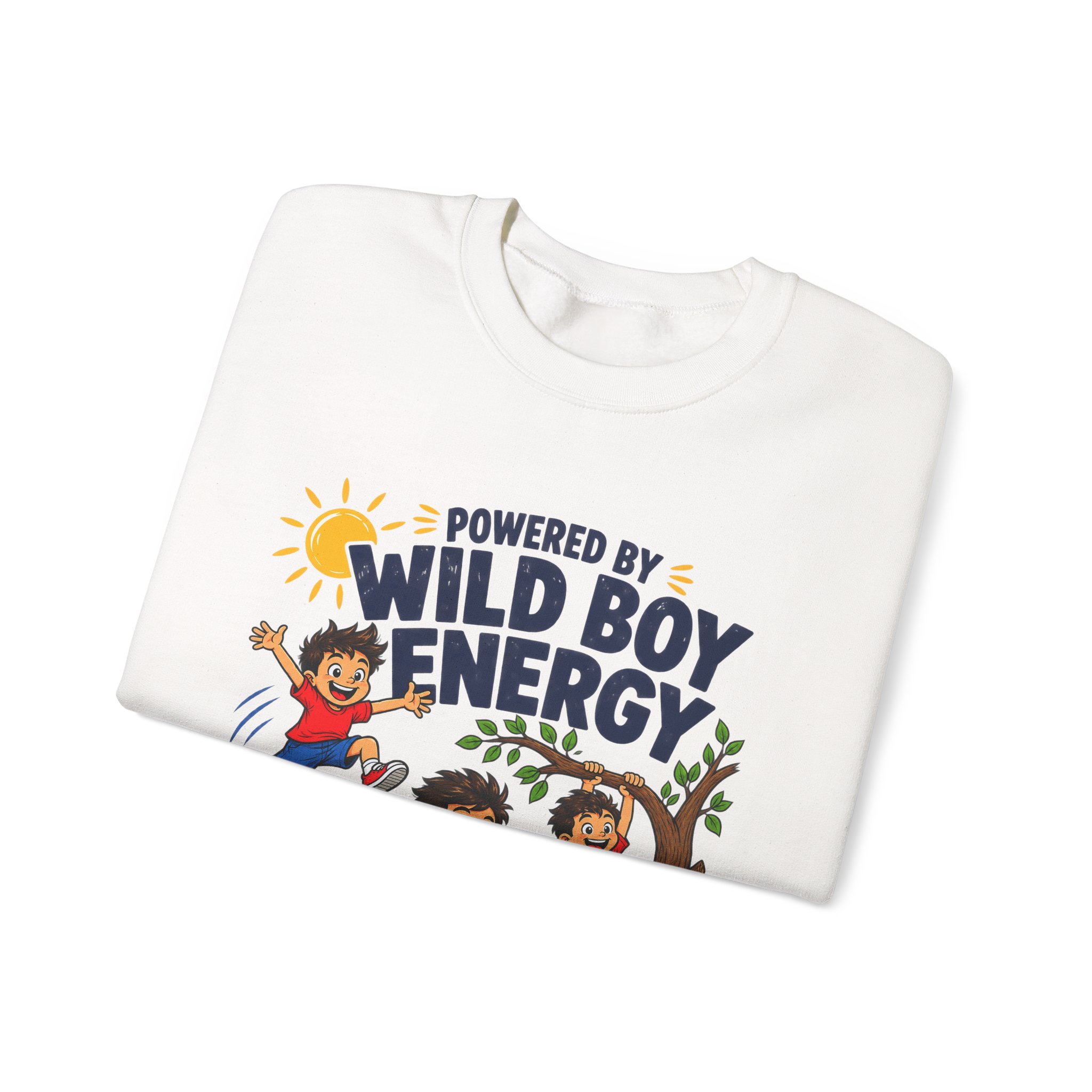 Powered by Wild Boy Energy Crewneck Sweatshirt - Image 5