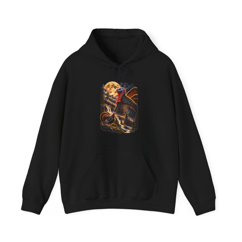 Turkey Howling at the Moon Hoodie