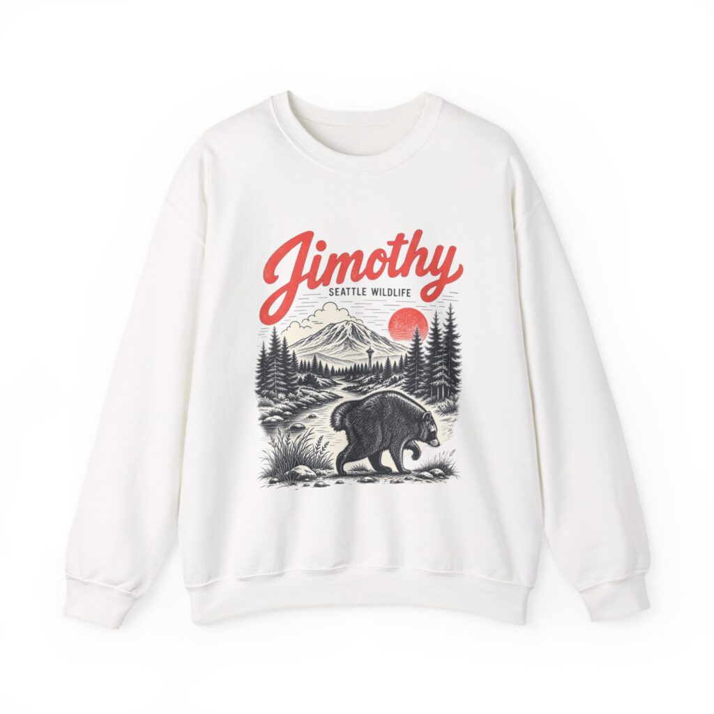 Jimothy Seattle Wildlife Crewneck Sweatshirt