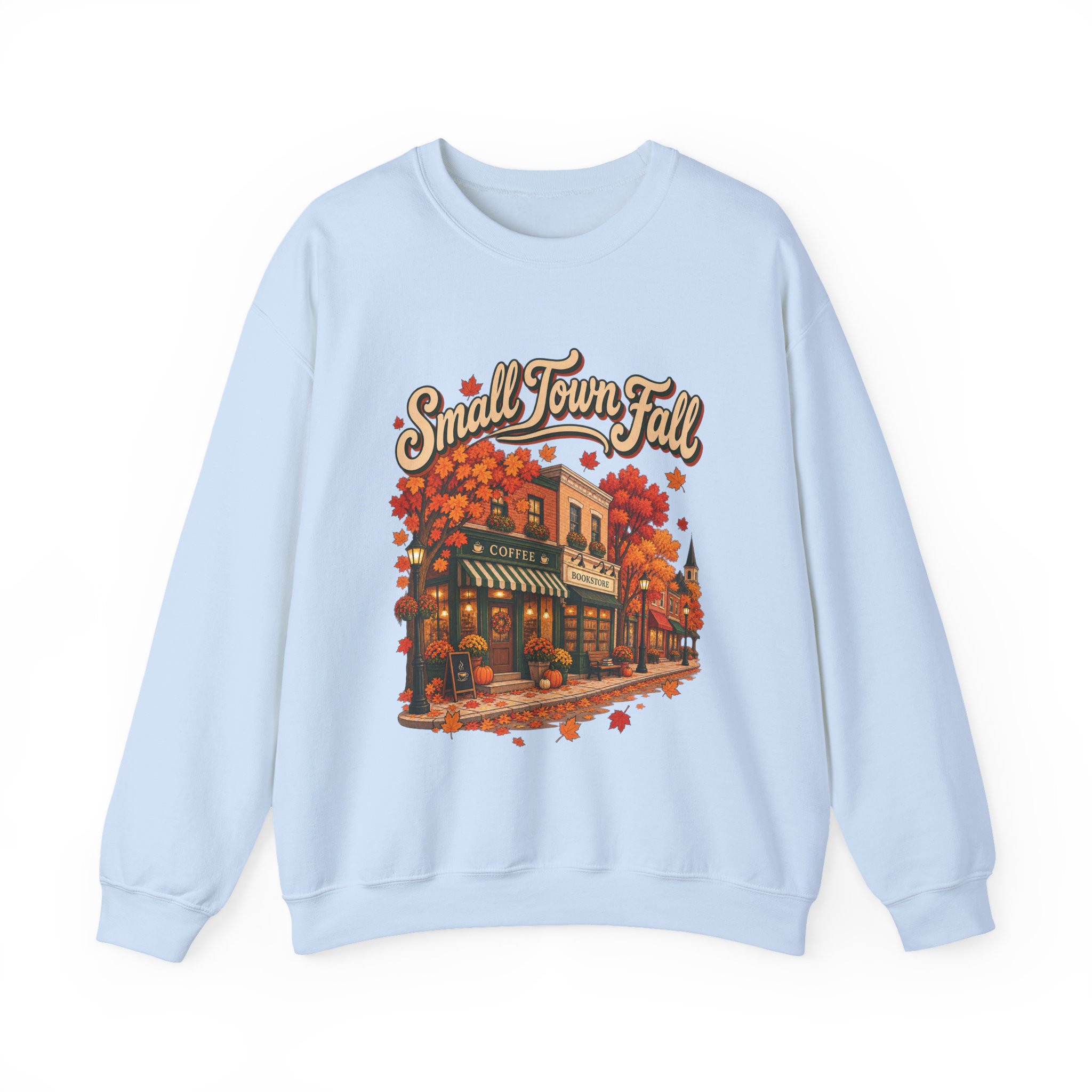 Small Town Fall Crewneck Sweatshirt - Image 9